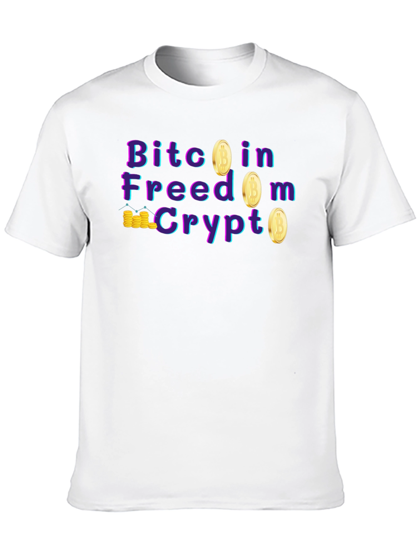 Bitcoin Freedom Crypto Graphic T-Shirt