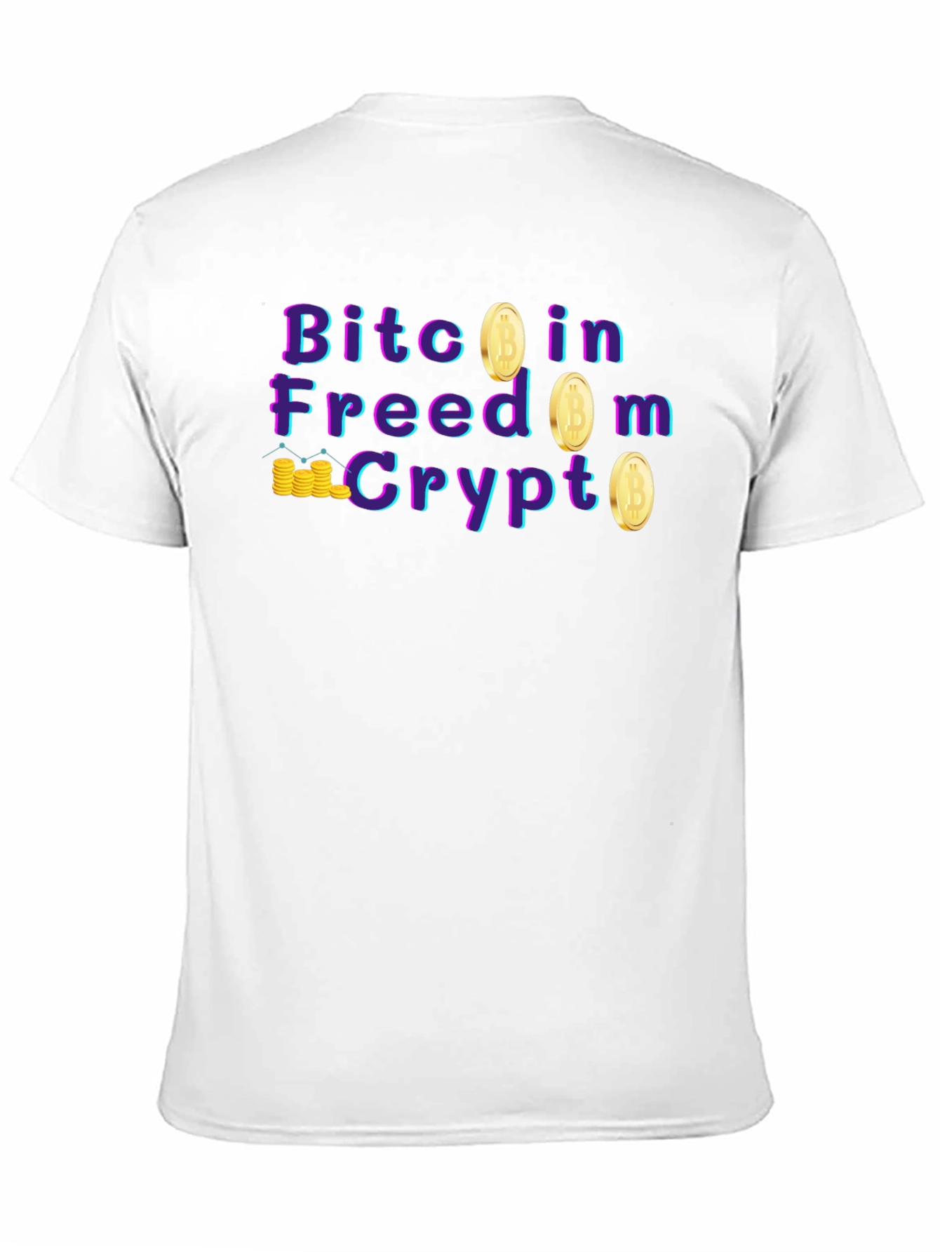 Bitcoin Freedom Crypto Graphic T-Shirt