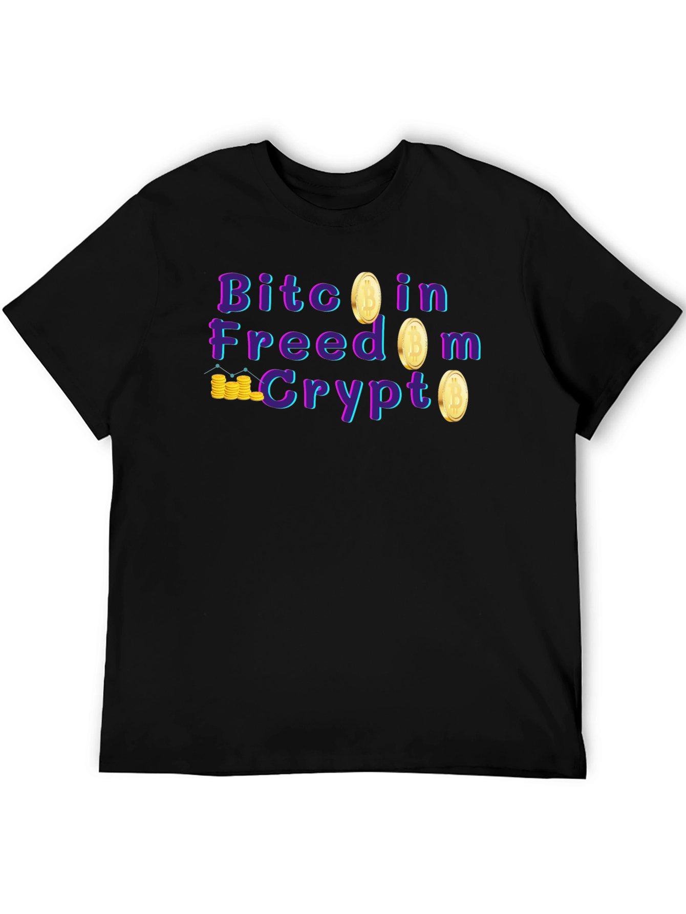 Bitcoin Freedom Crypto Graphic T-Shirt