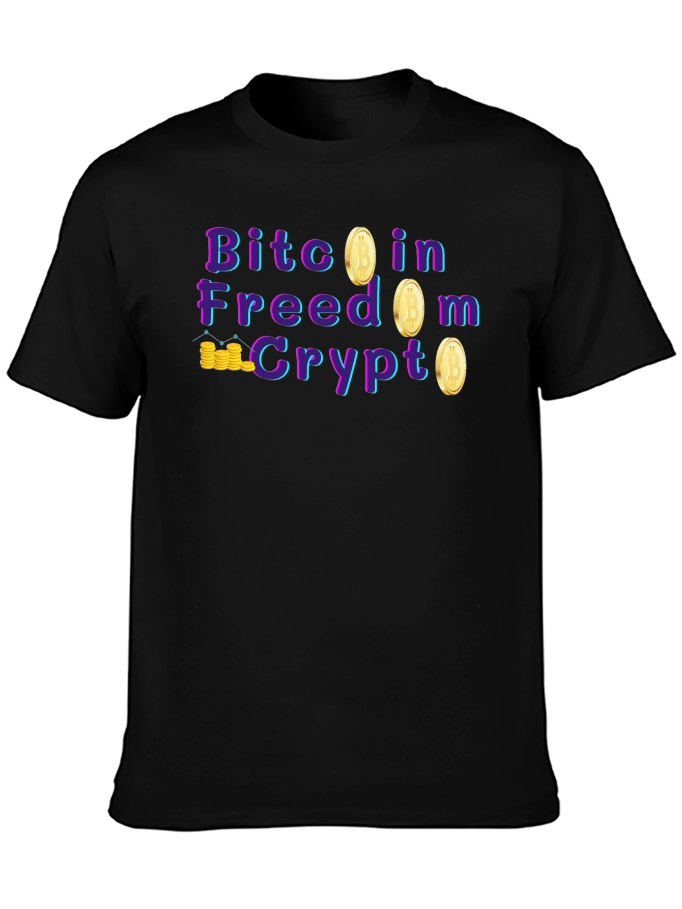 Bitcoin Freedom Crypto Graphic T-Shirt
