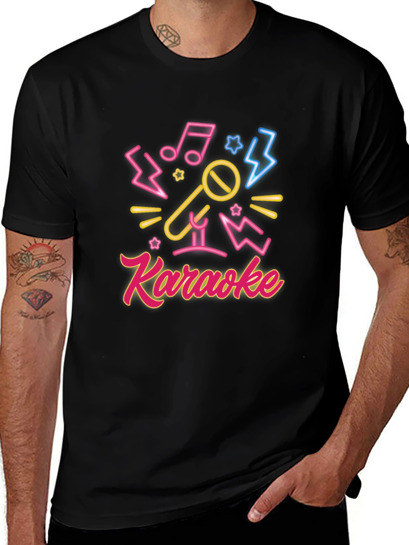 Karaoke Neon Graphic Tee