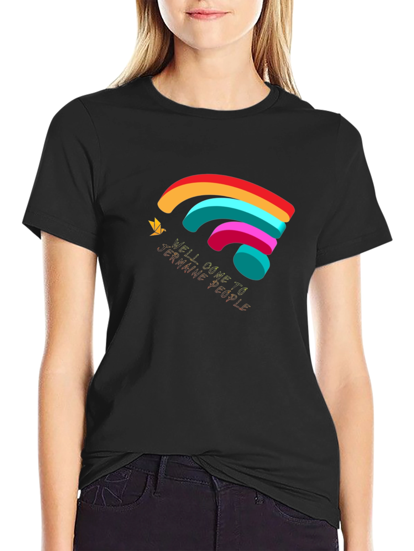 Sunshine People Graphic Black T-Shirt