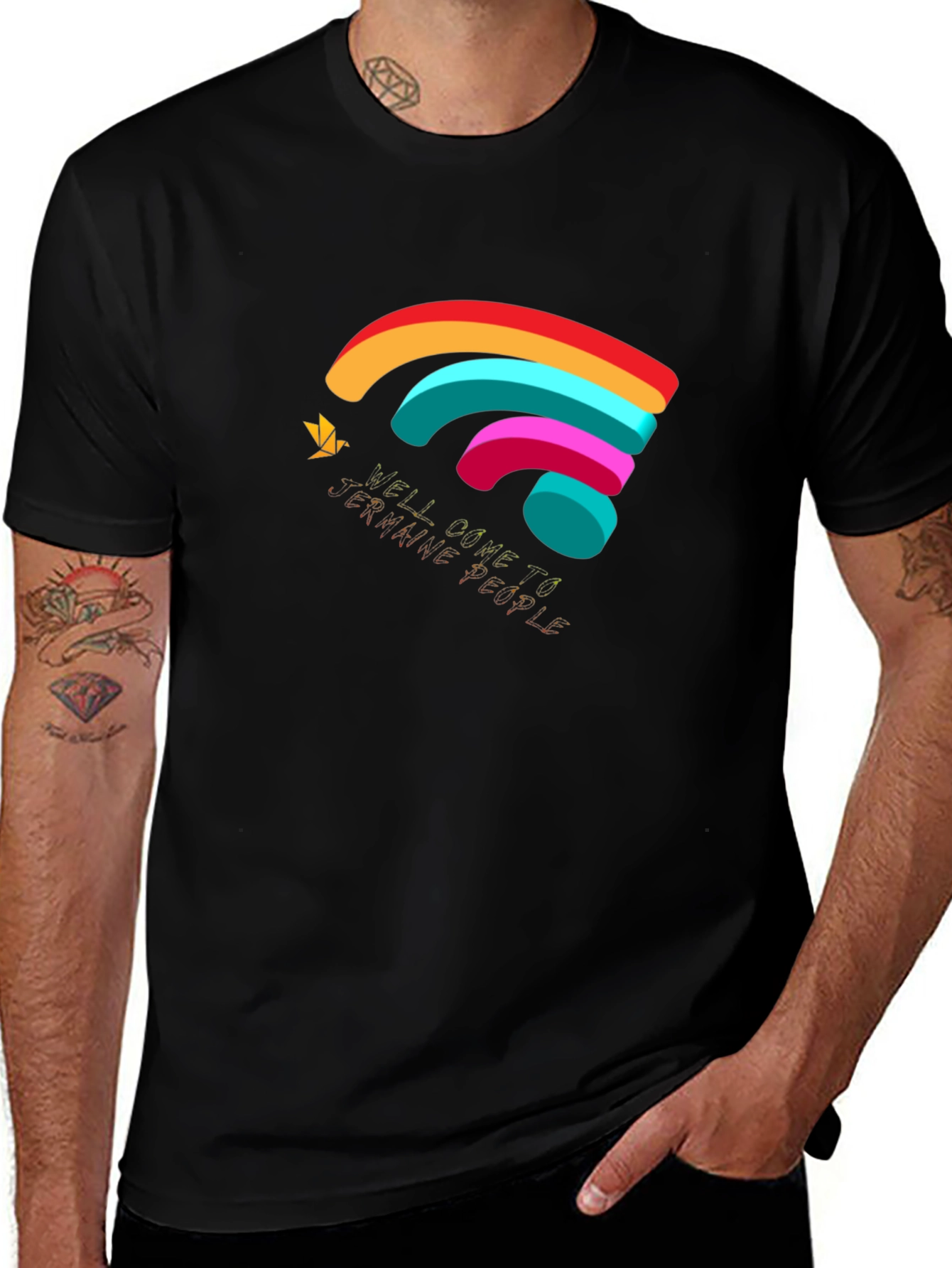 Sunshine People Graphic Black T-Shirt
