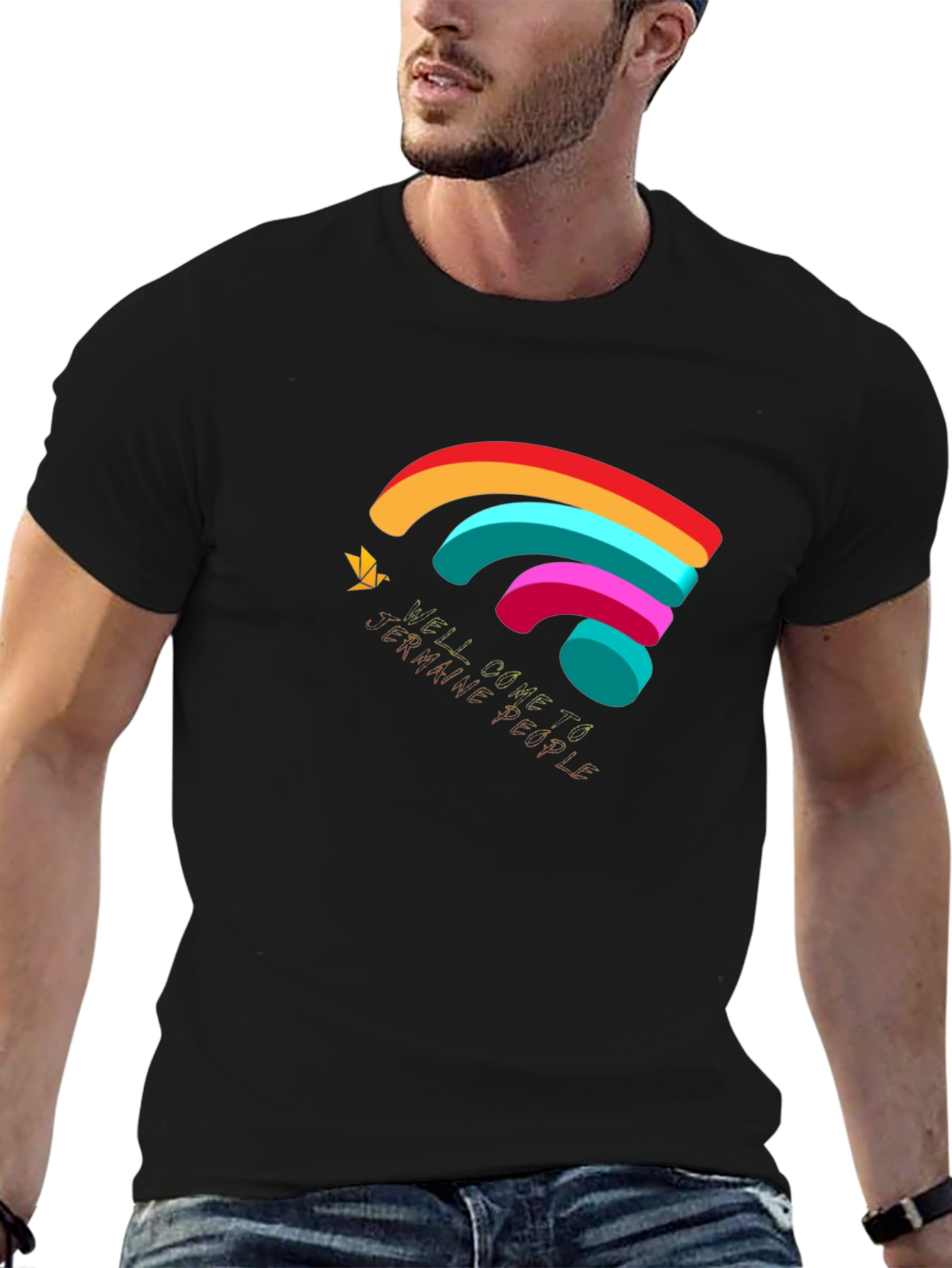 Sunshine People Graphic Black T-Shirt
