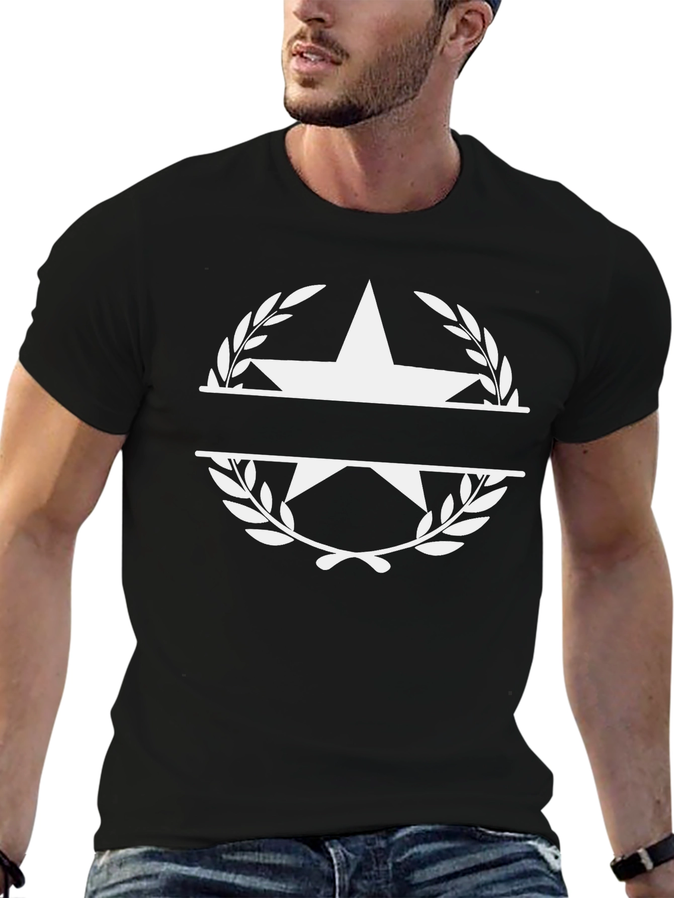 Star Laurel Wreath Graphic Tee