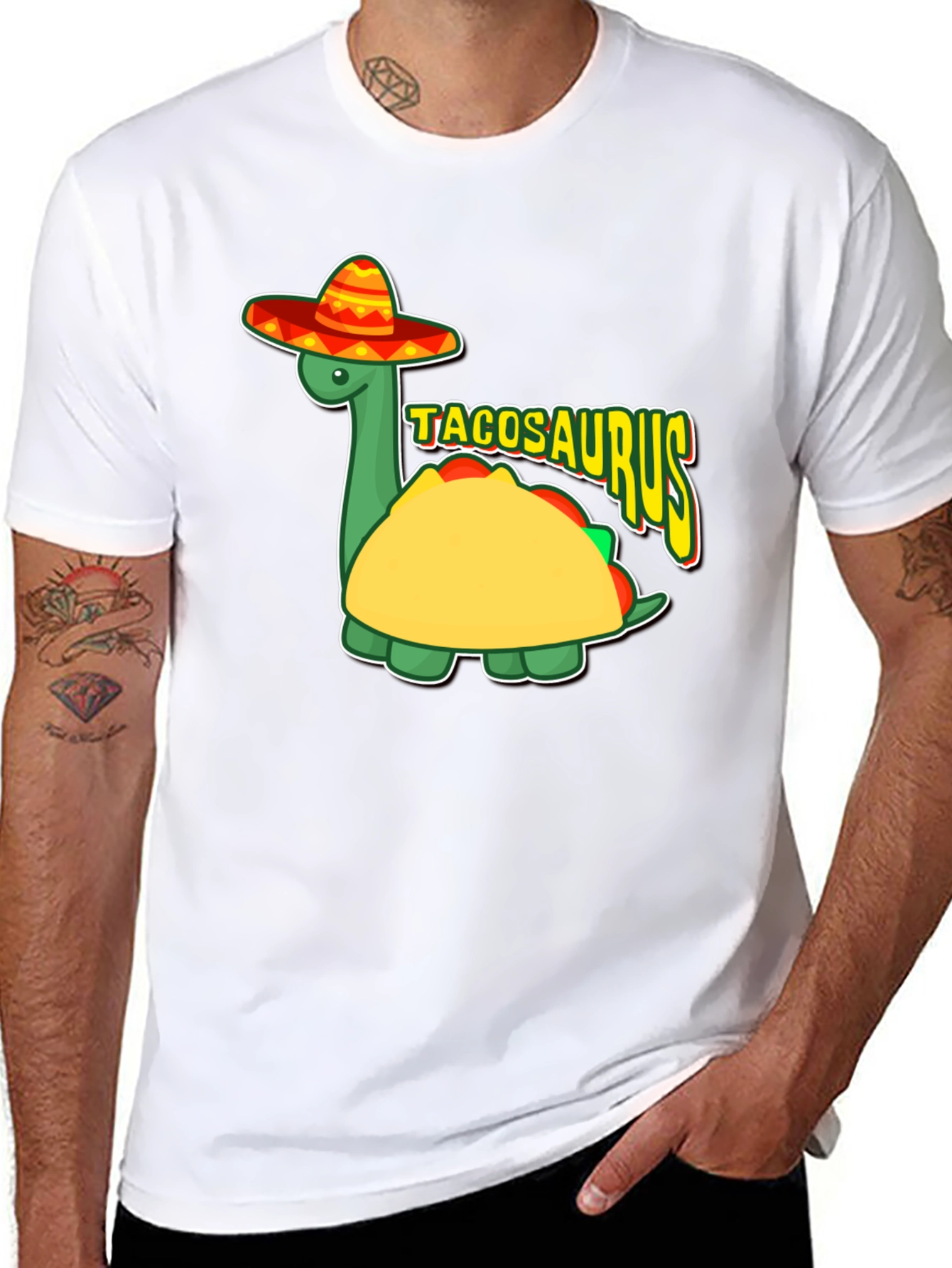 Tacosaurus T-Shirt - Fun Dinosaur Taco Design