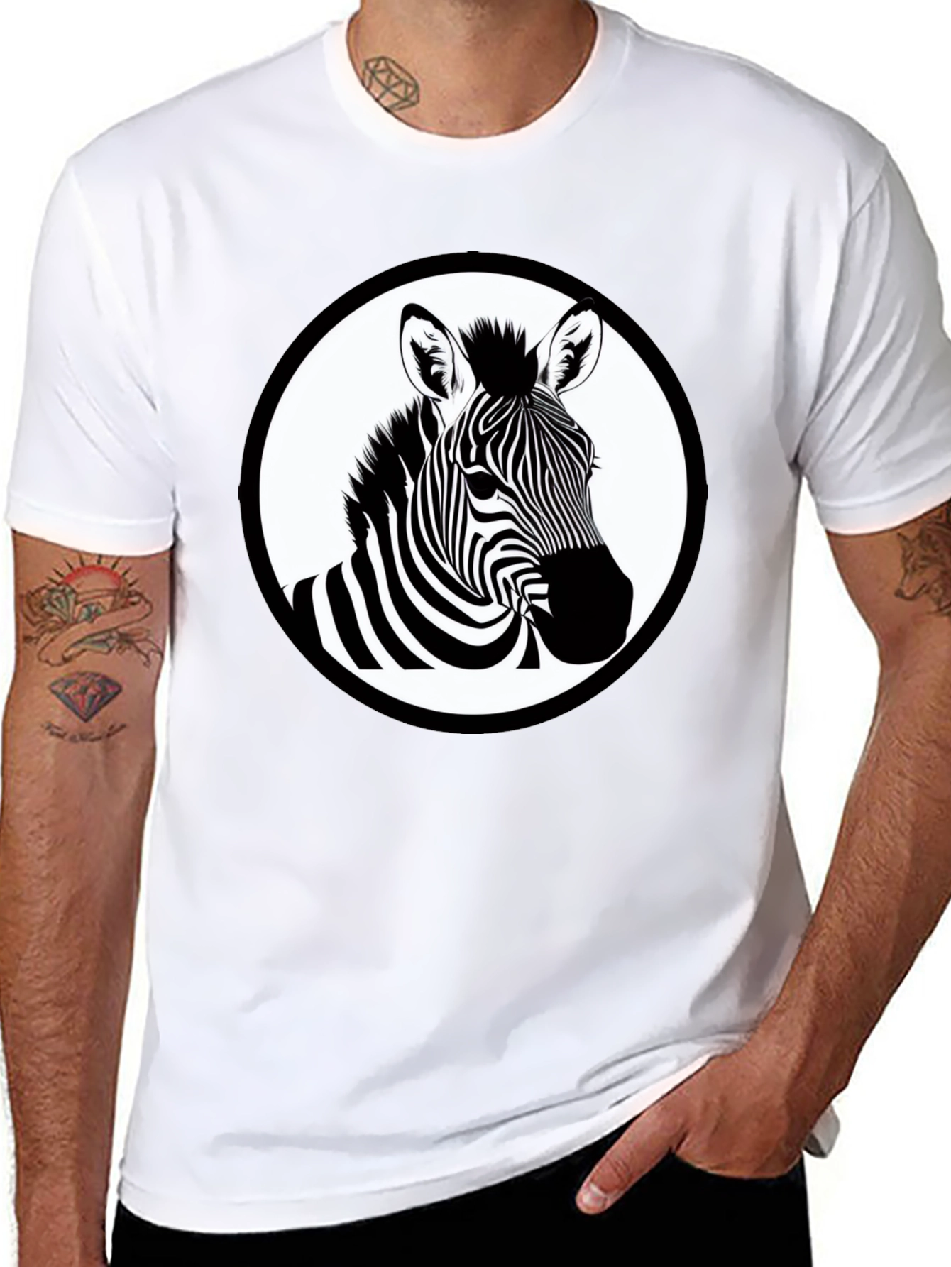 Zebra Graphic T-Shirt