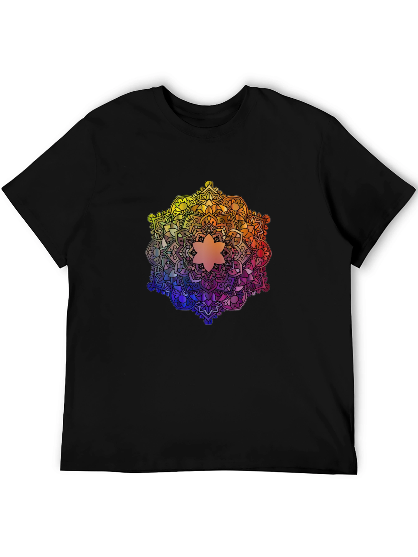 Rainbow Mandala Graphic Tee