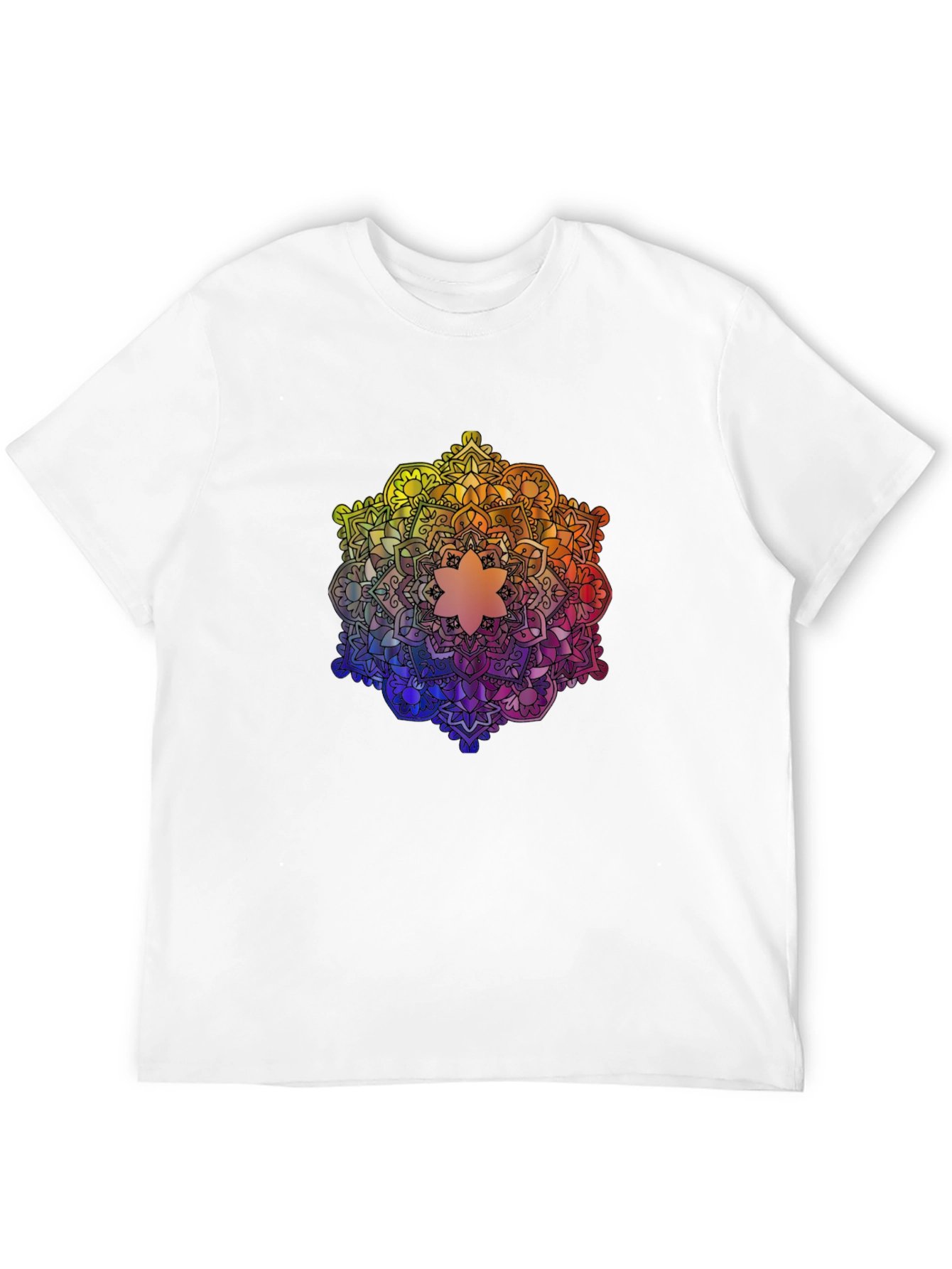 Rainbow Mandala Graphic Tee