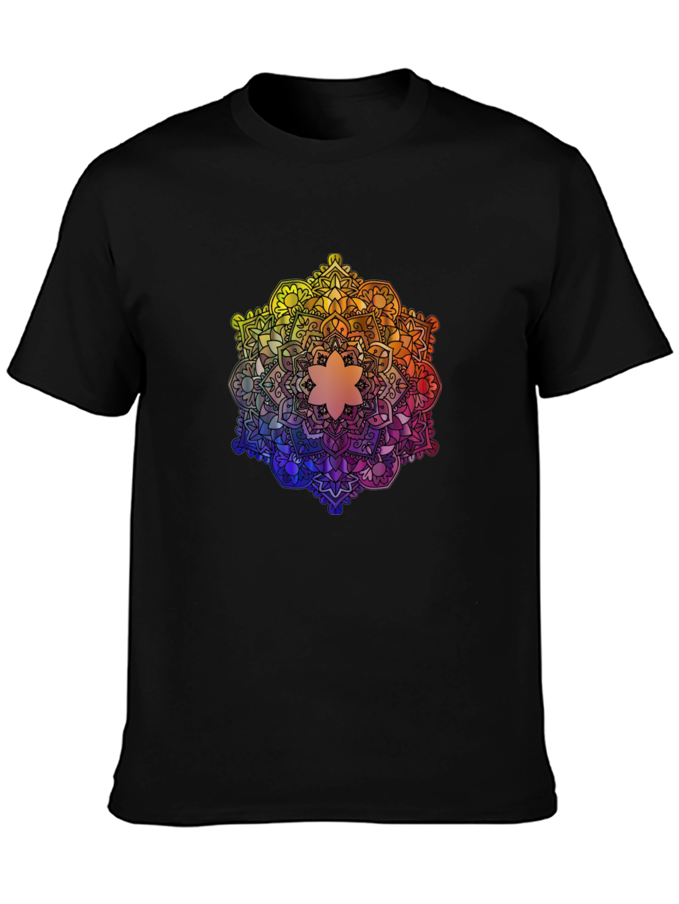 Rainbow Mandala Graphic Tee