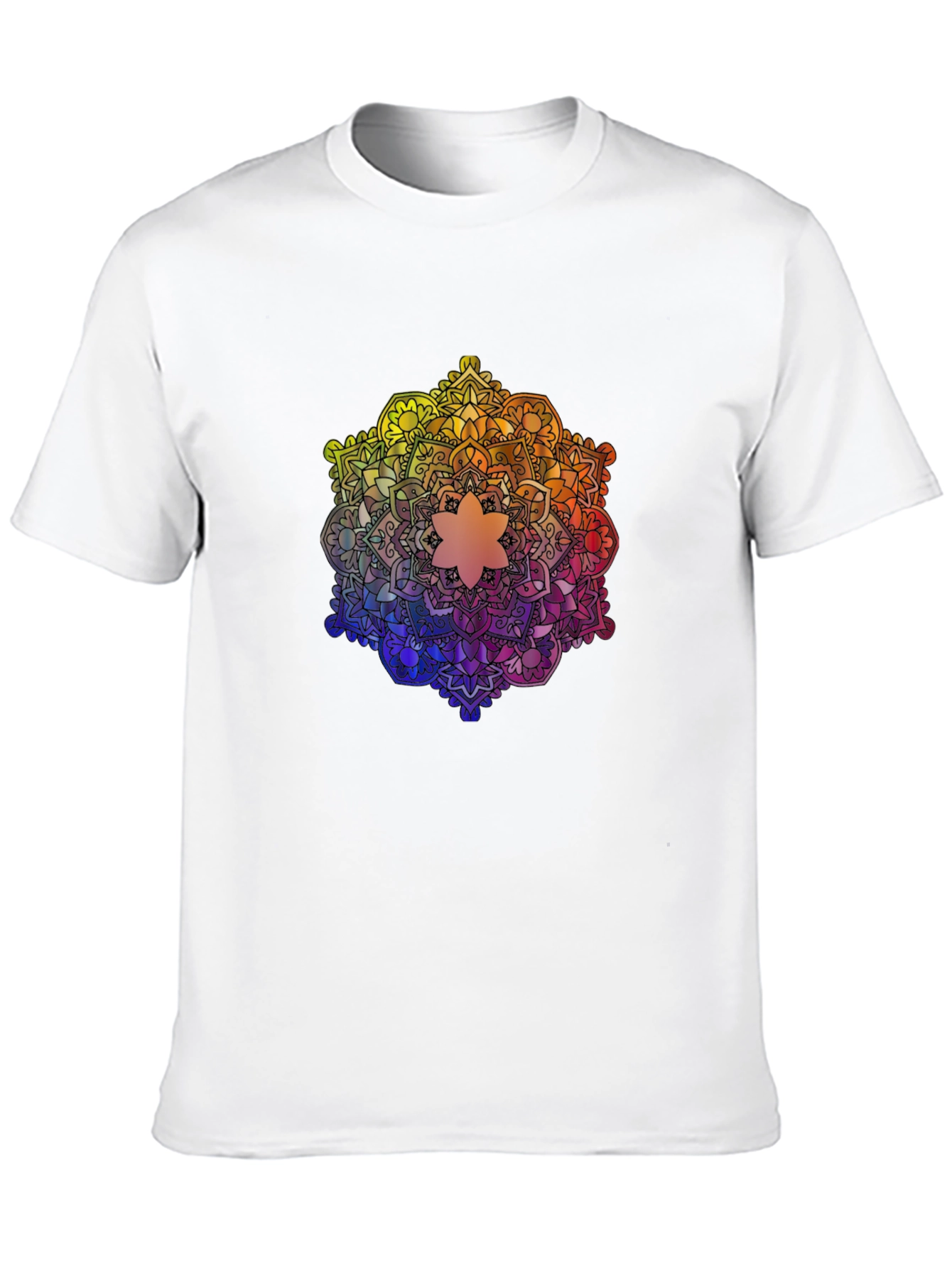 Rainbow Mandala Graphic Tee