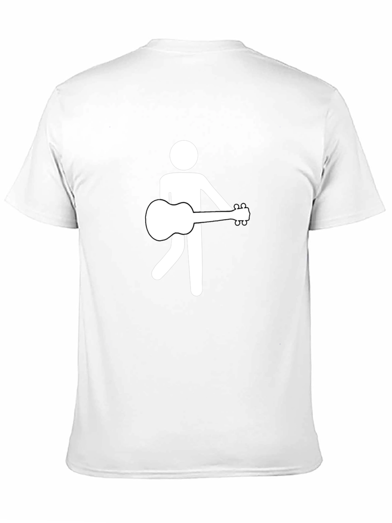 Guitar Man Graphic Tee - Black Cotton T-Shirt
