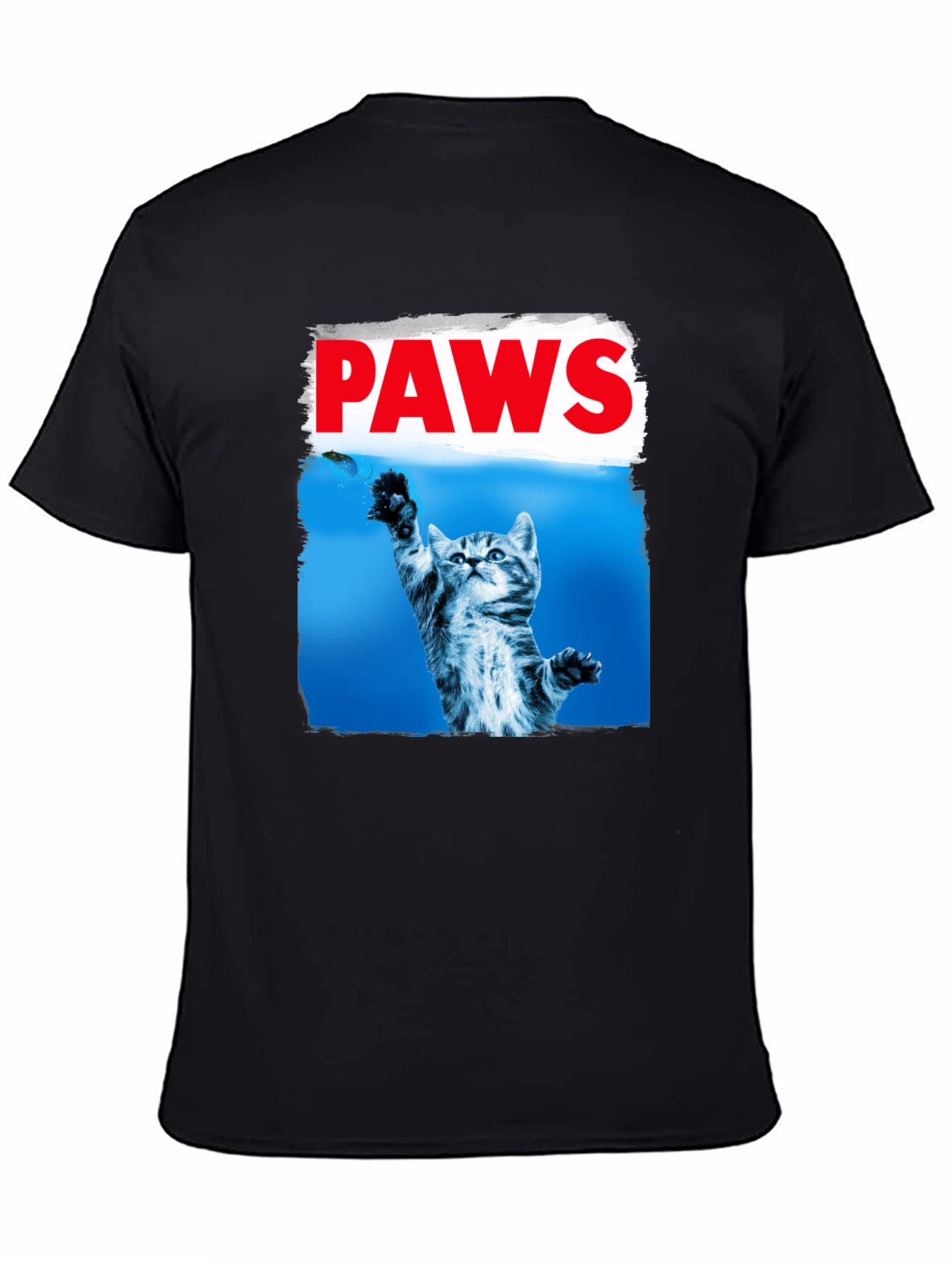 PAWS Cat T-Shirt - Funny Novelty Tee