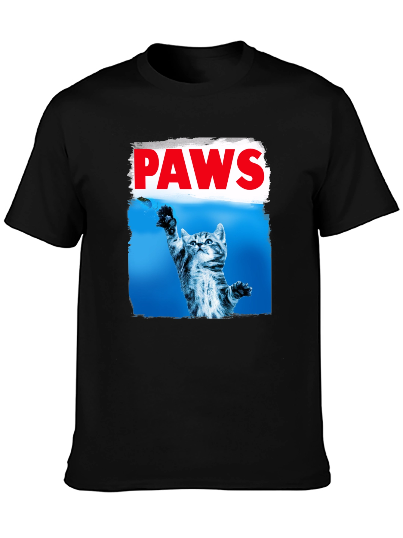 PAWS Cat T-Shirt - Funny Novelty Tee
