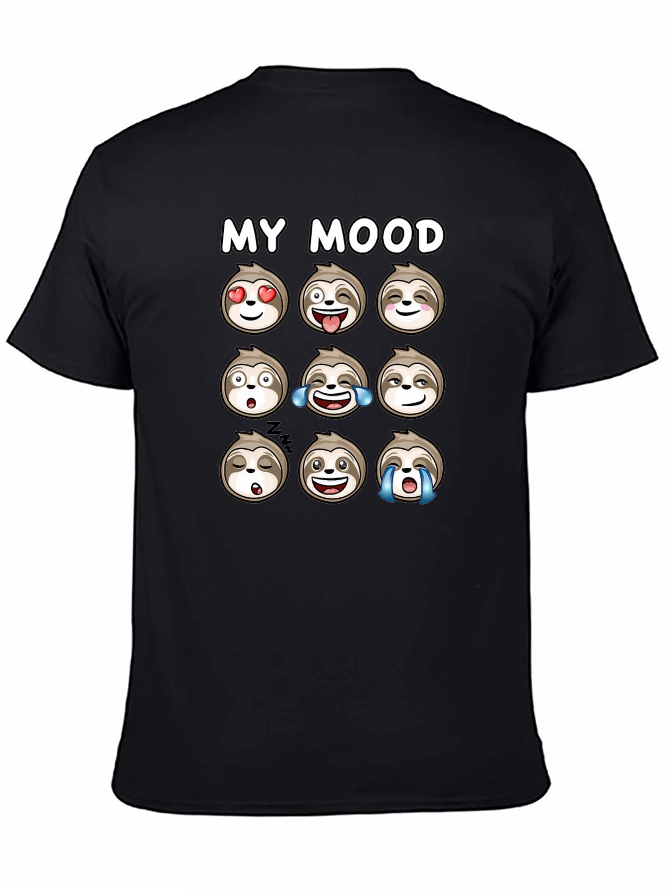 My Mood Sloth Emoji Graphic T-Shirt