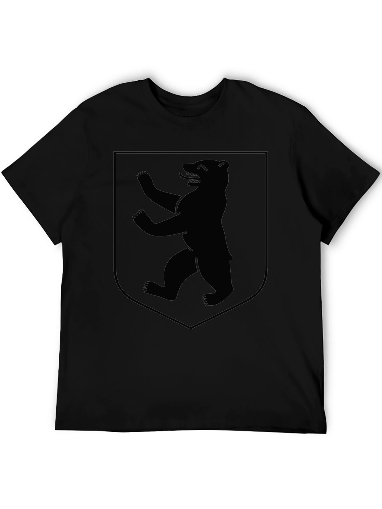 Berlin Bear Crest Black T-Shirt