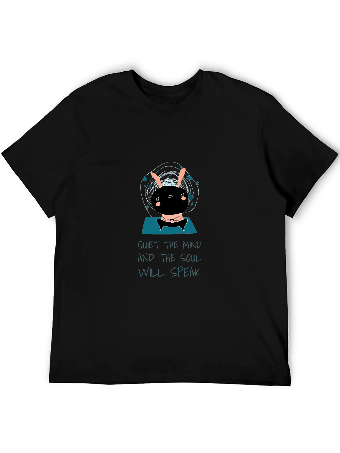 Quiet the Mind Graphic Black T-Shirt
