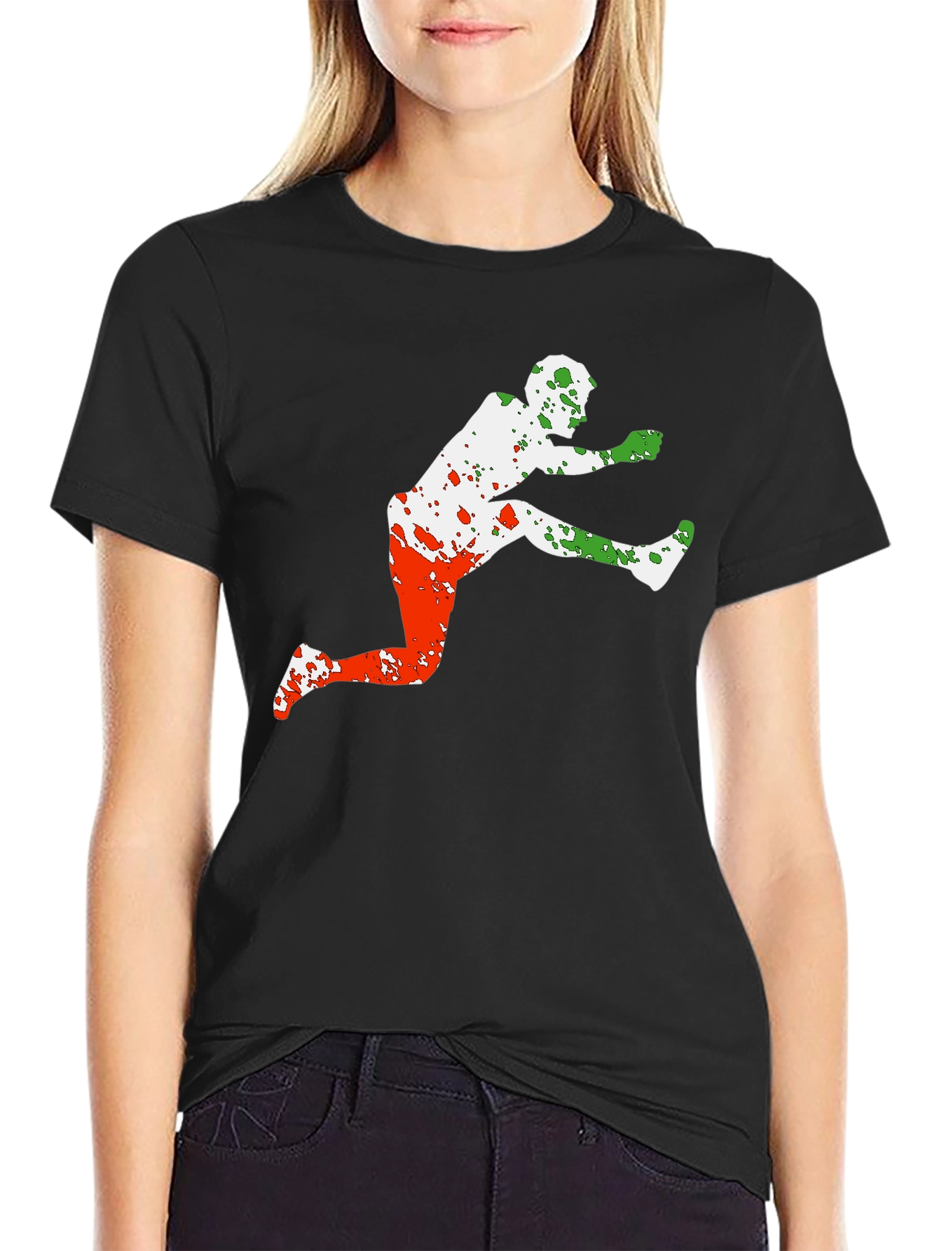 Athletic Hurdle T-Shirt - Black