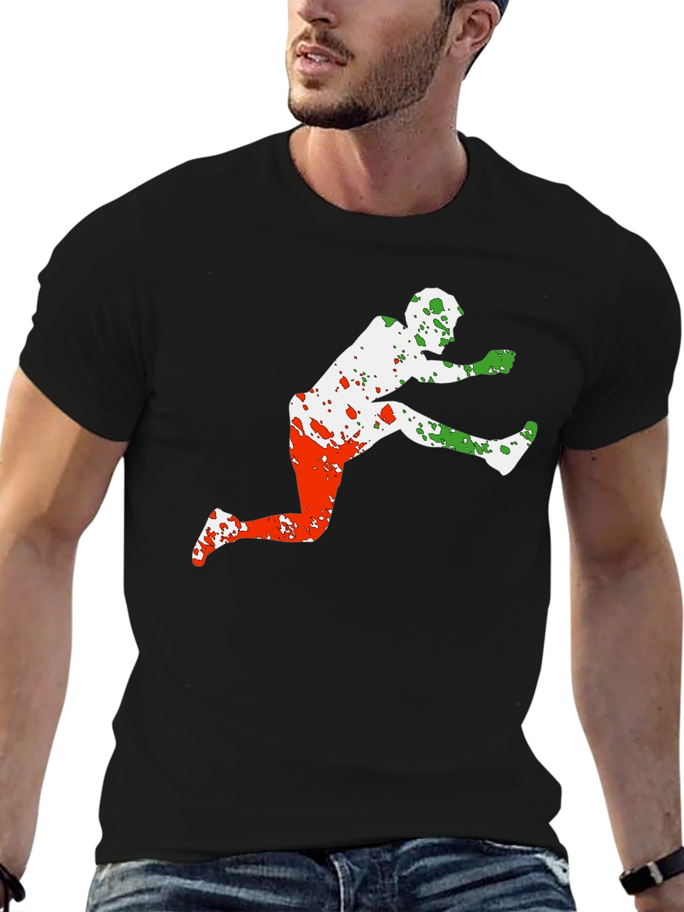 Athletic Hurdle T-Shirt - Black