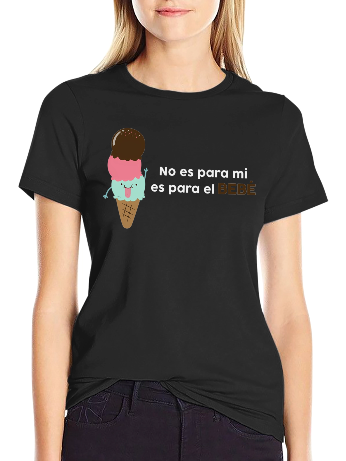 Cute Ice Cream No es para mi Baby T-Shirt