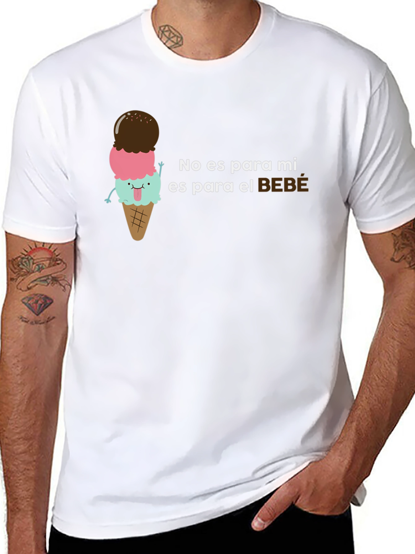 Cute Ice Cream No es para mi Baby T-Shirt