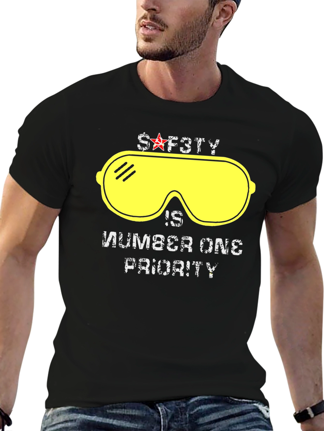 Safety First Graphic T-Shirt