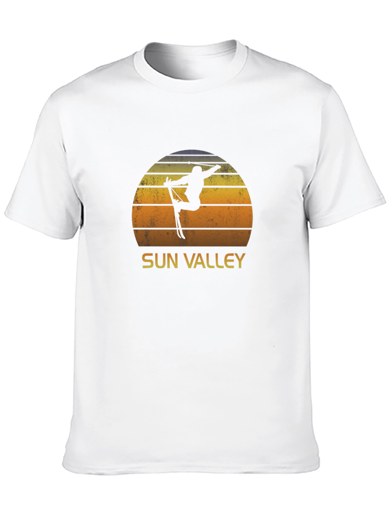 Sun Valley Skier Retro Graphic Tee - Black