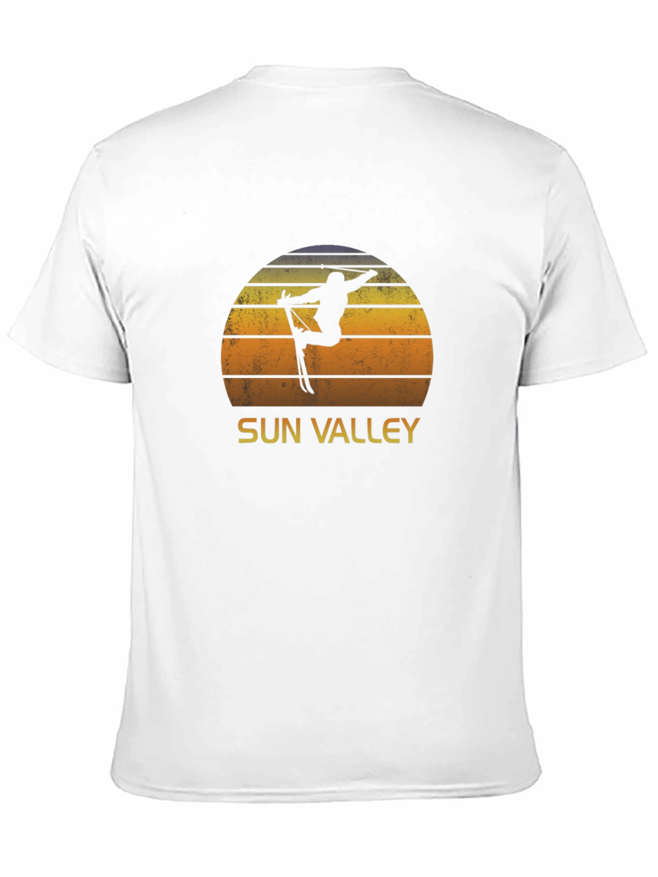 Sun Valley Skier Retro Graphic Tee - Black