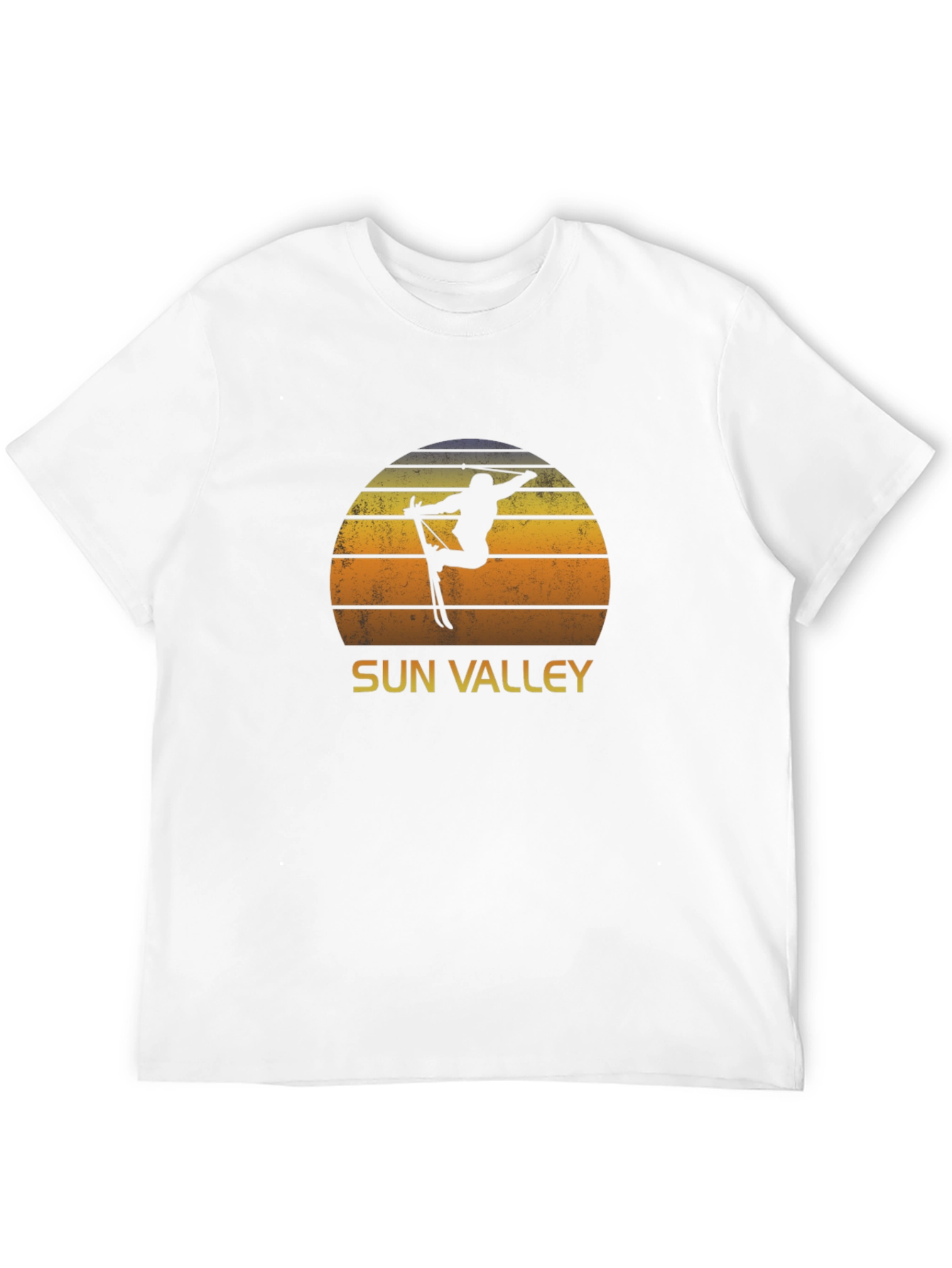 Sun Valley Skier Retro Graphic Tee - Black