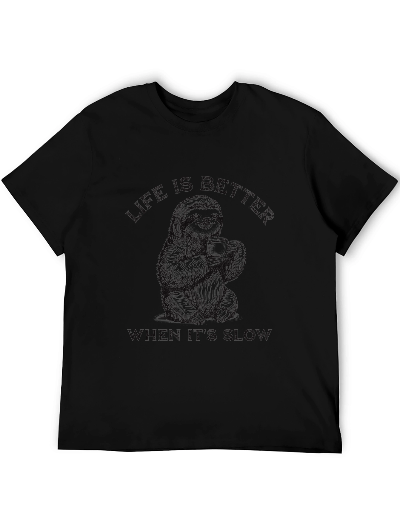 Sloth Coffee T-Shirt - Life Is Better Slow