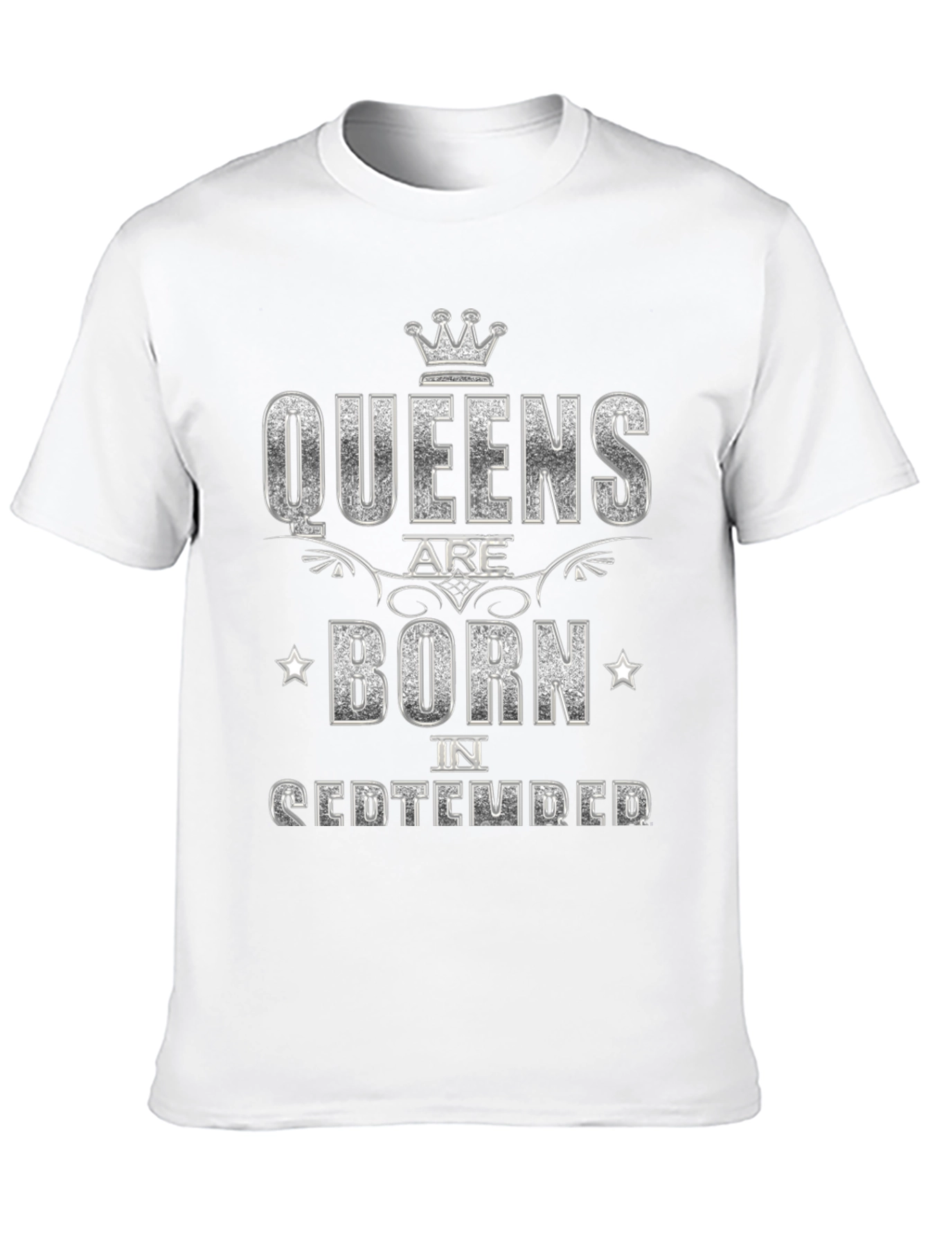 Queens Born in September Black T-Shirt