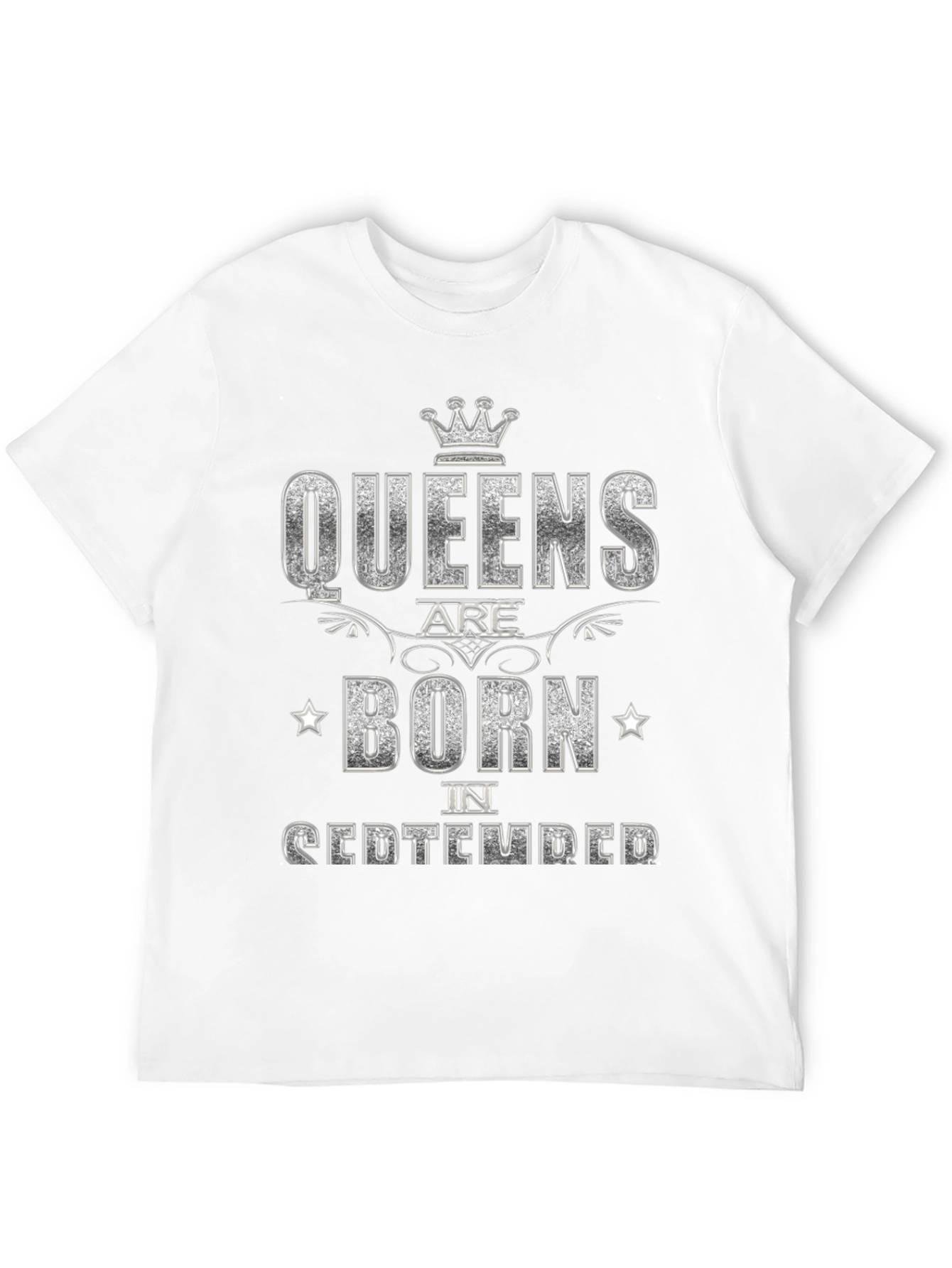 Queens Born in September Black T-Shirt