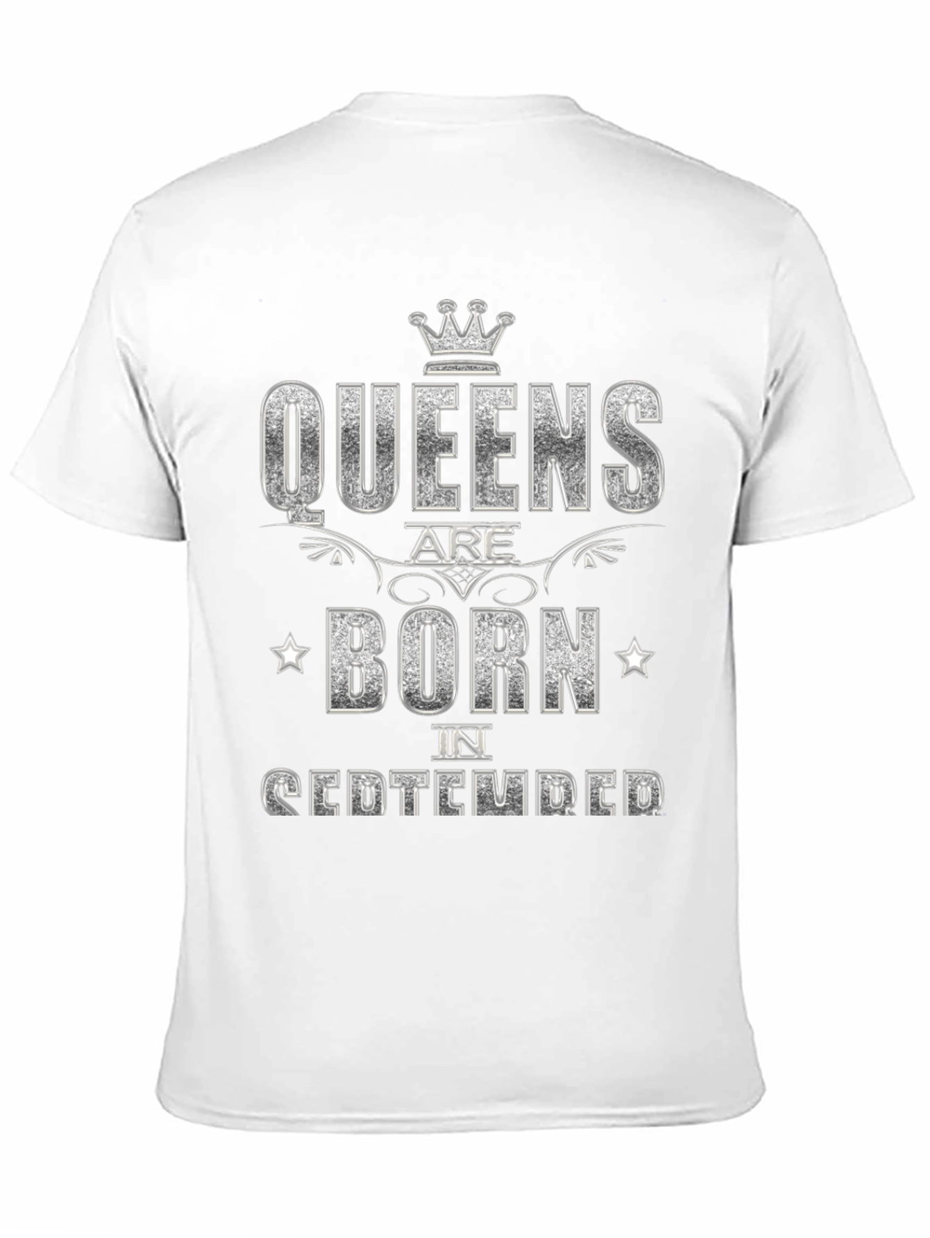 Queens Born in September Black T-Shirt