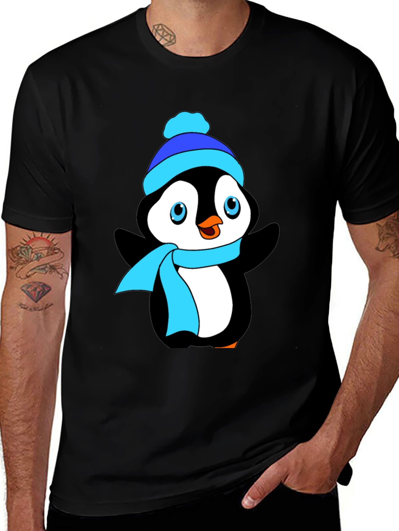 Penguin T-Shirt - Cute Winter Cartoon Tee