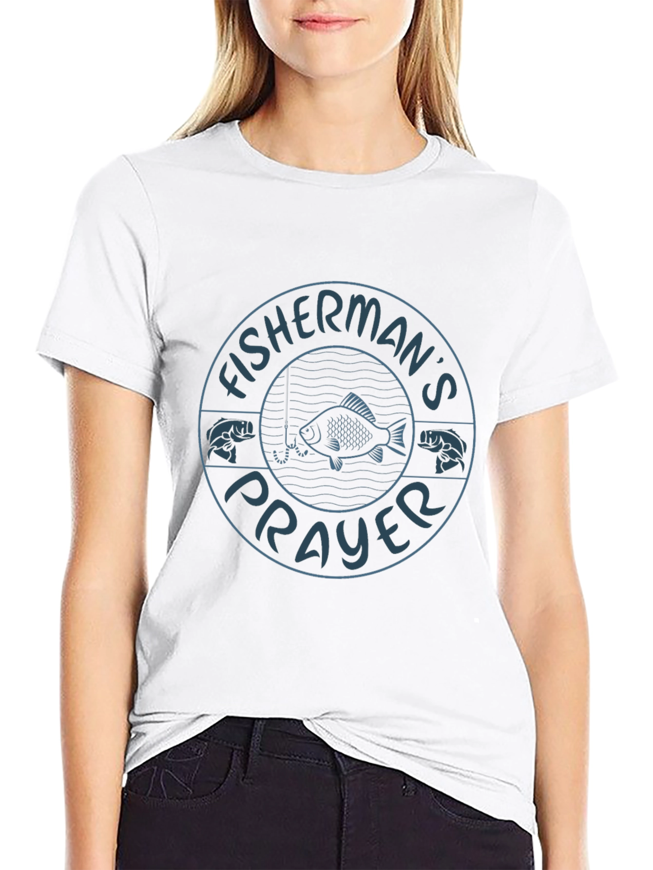 Fishermans Prayer Graphic T-Shirt - Black