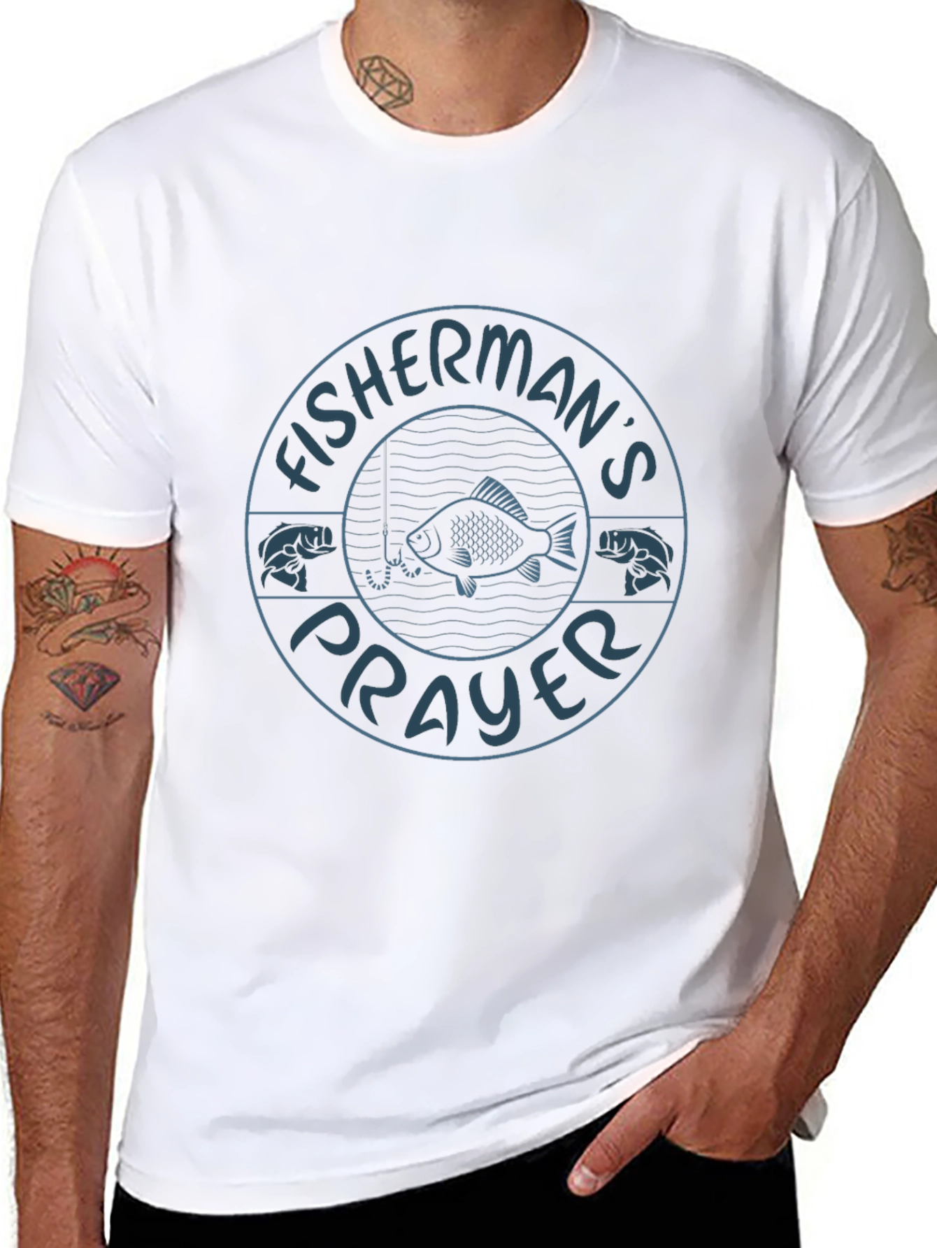 Fishermans Prayer Graphic T-Shirt - Black