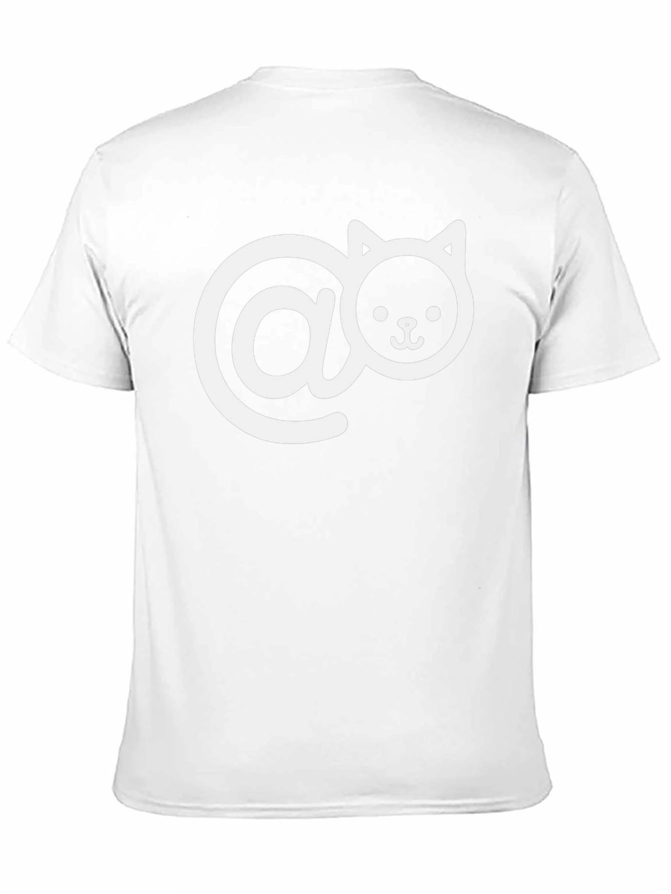 Cute Cat Email Graphic Tee - Black