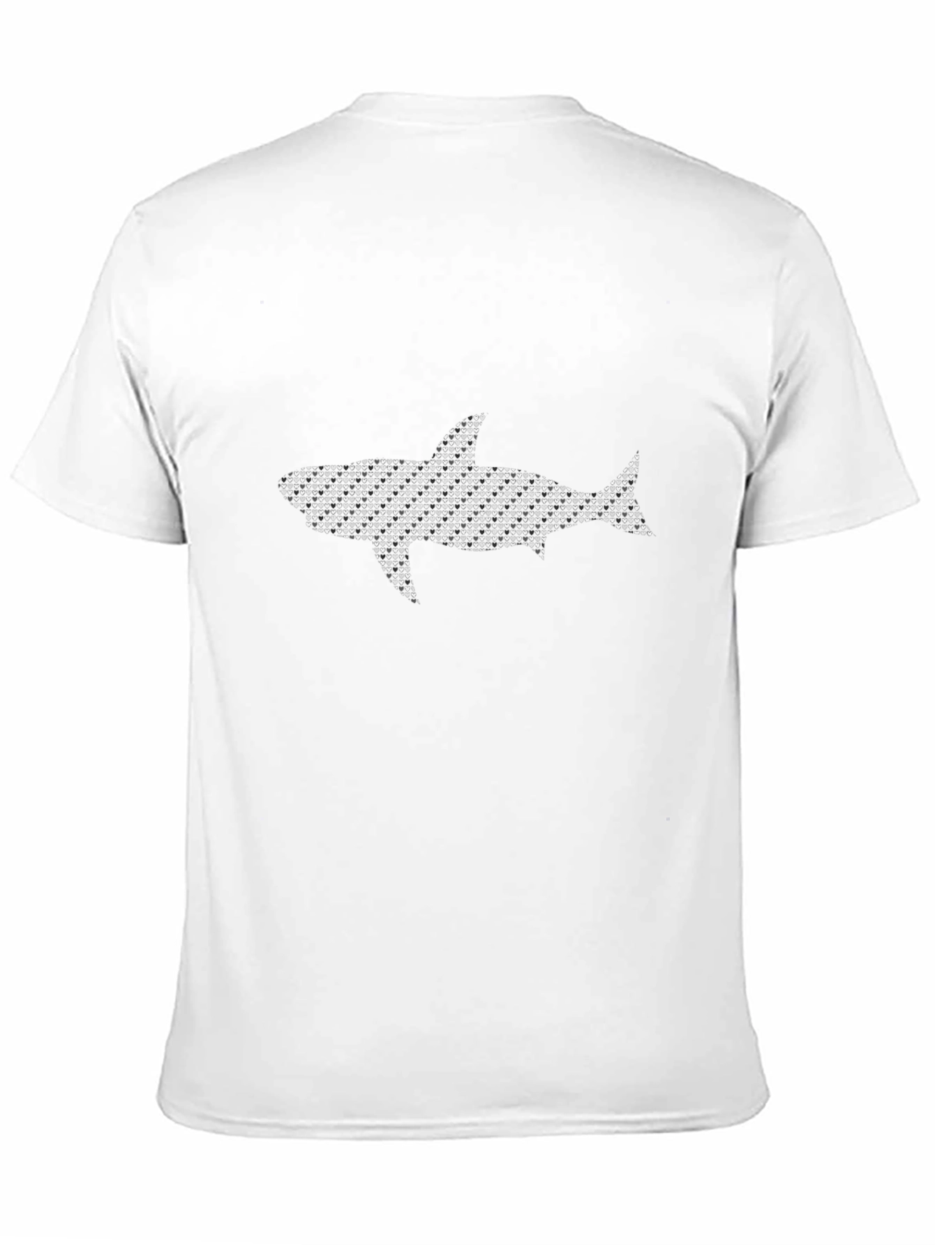Shark Graphic Tee - Black Cotton Crew Neck T-Shirt