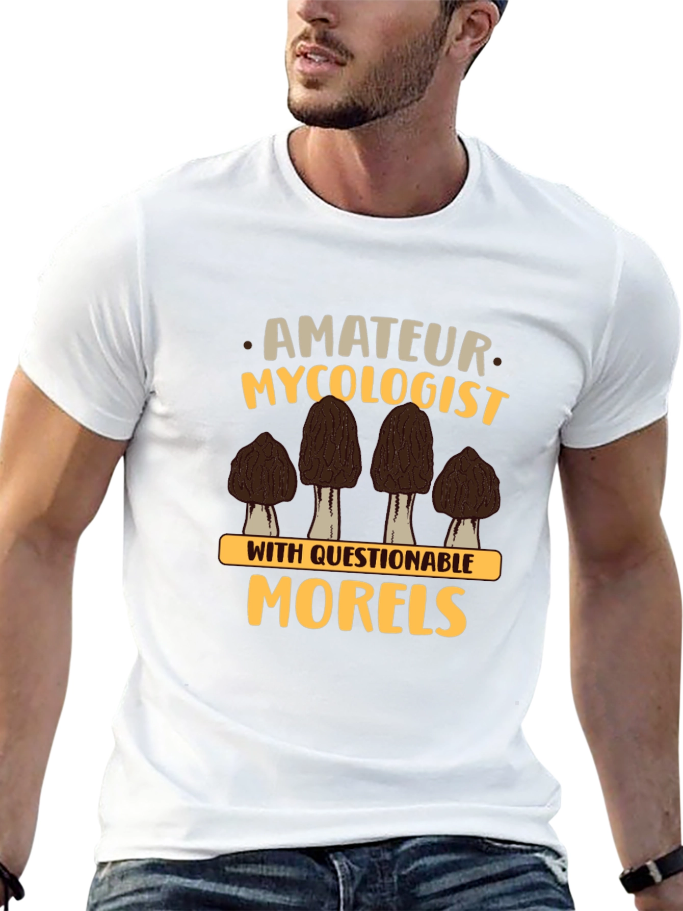 Amateur Mycologist Morels Graphic T-Shirt