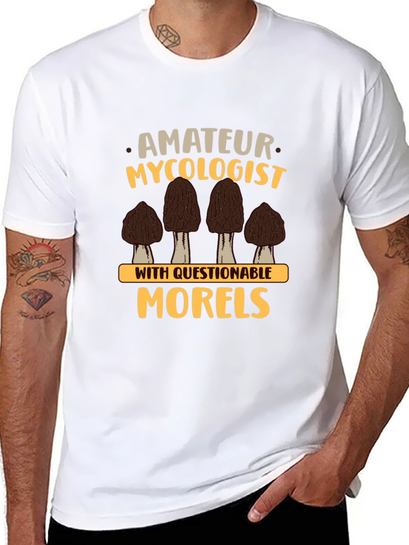 Amateur Mycologist Morels Graphic T-Shirt