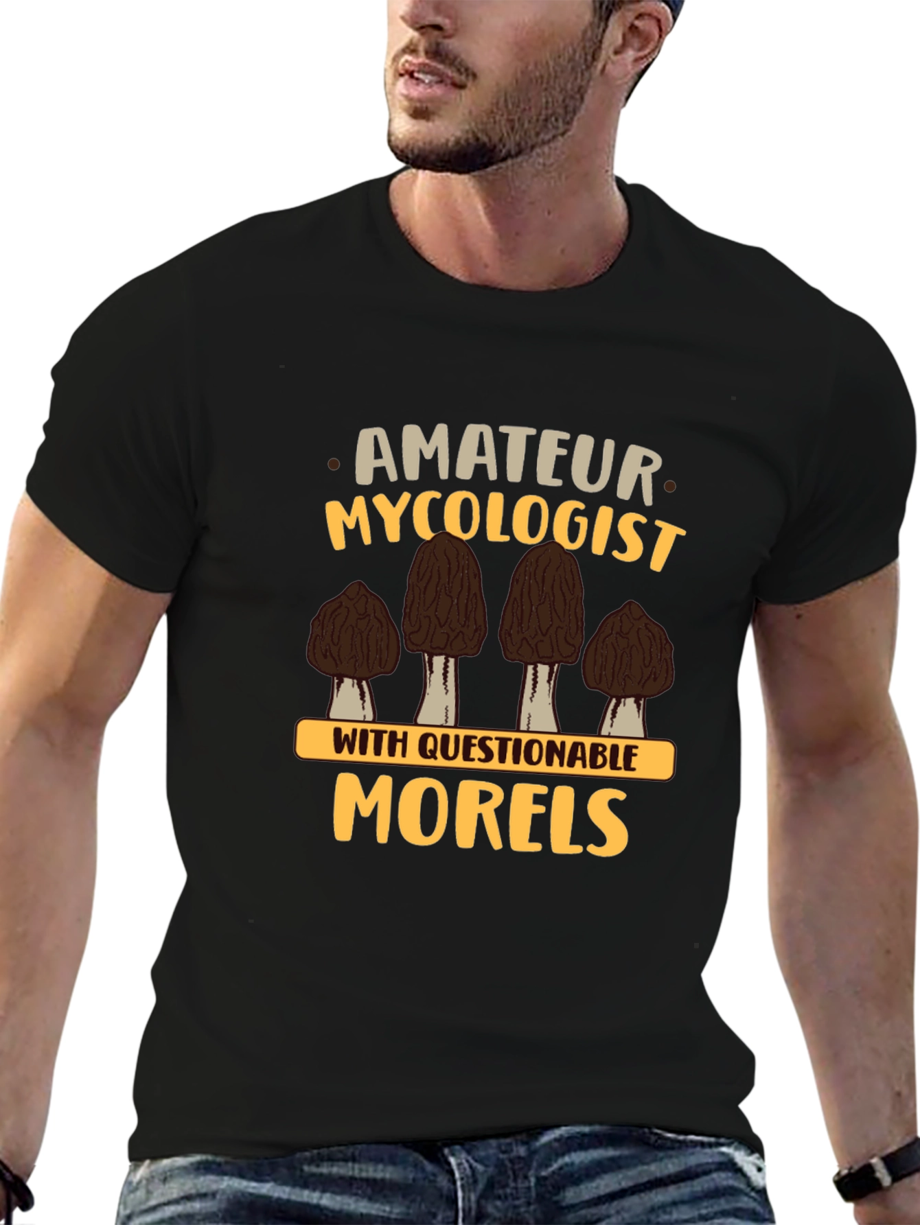 Amateur Mycologist Morels Graphic T-Shirt