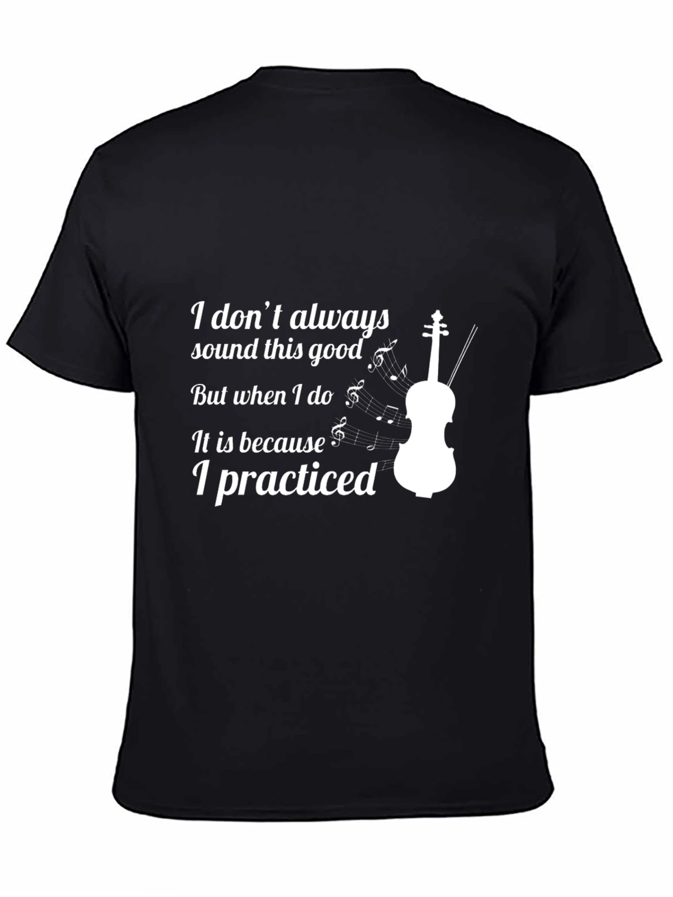 Violin Practice Black T-Shirt