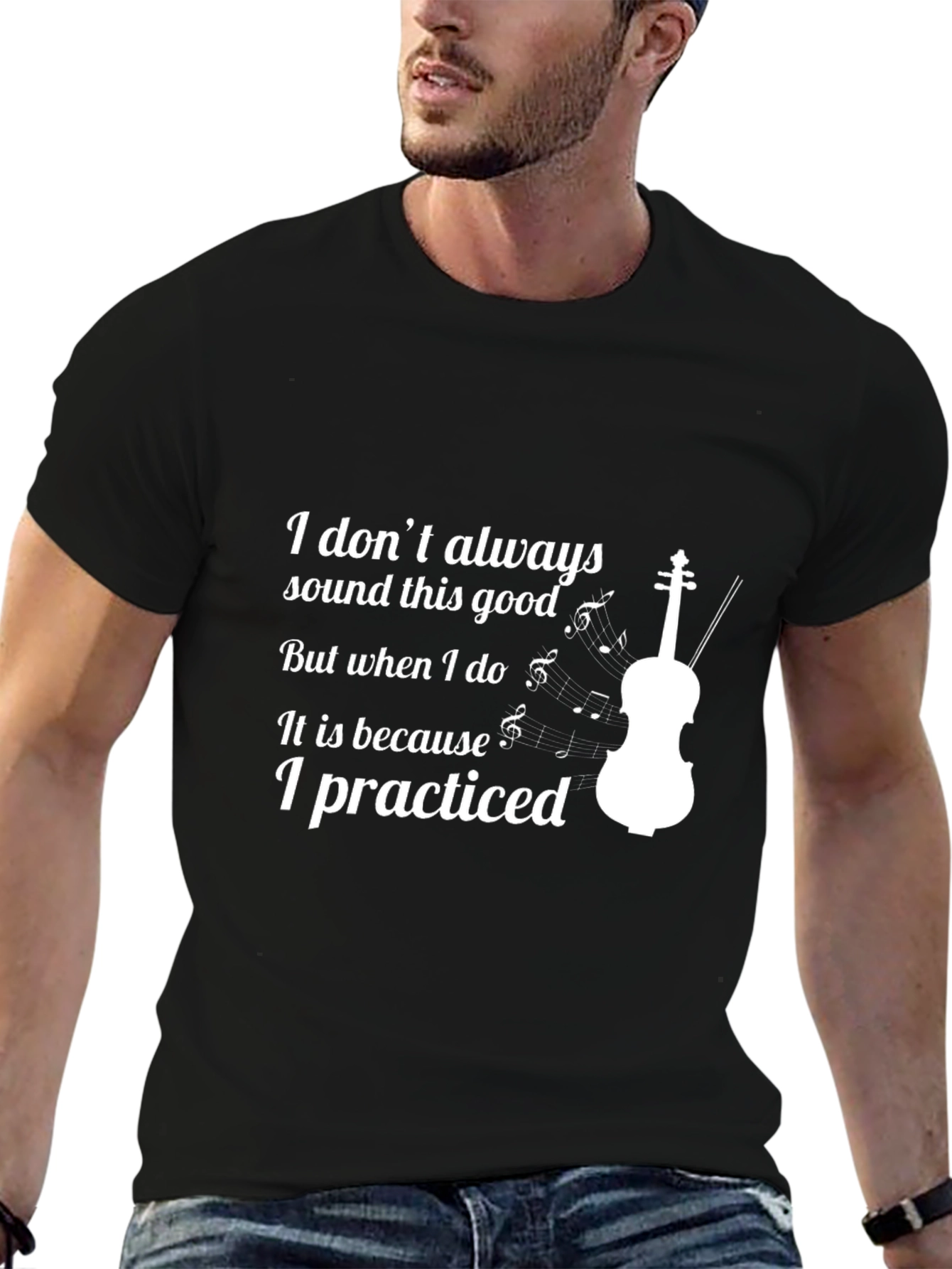 Violin Practice Black T-Shirt