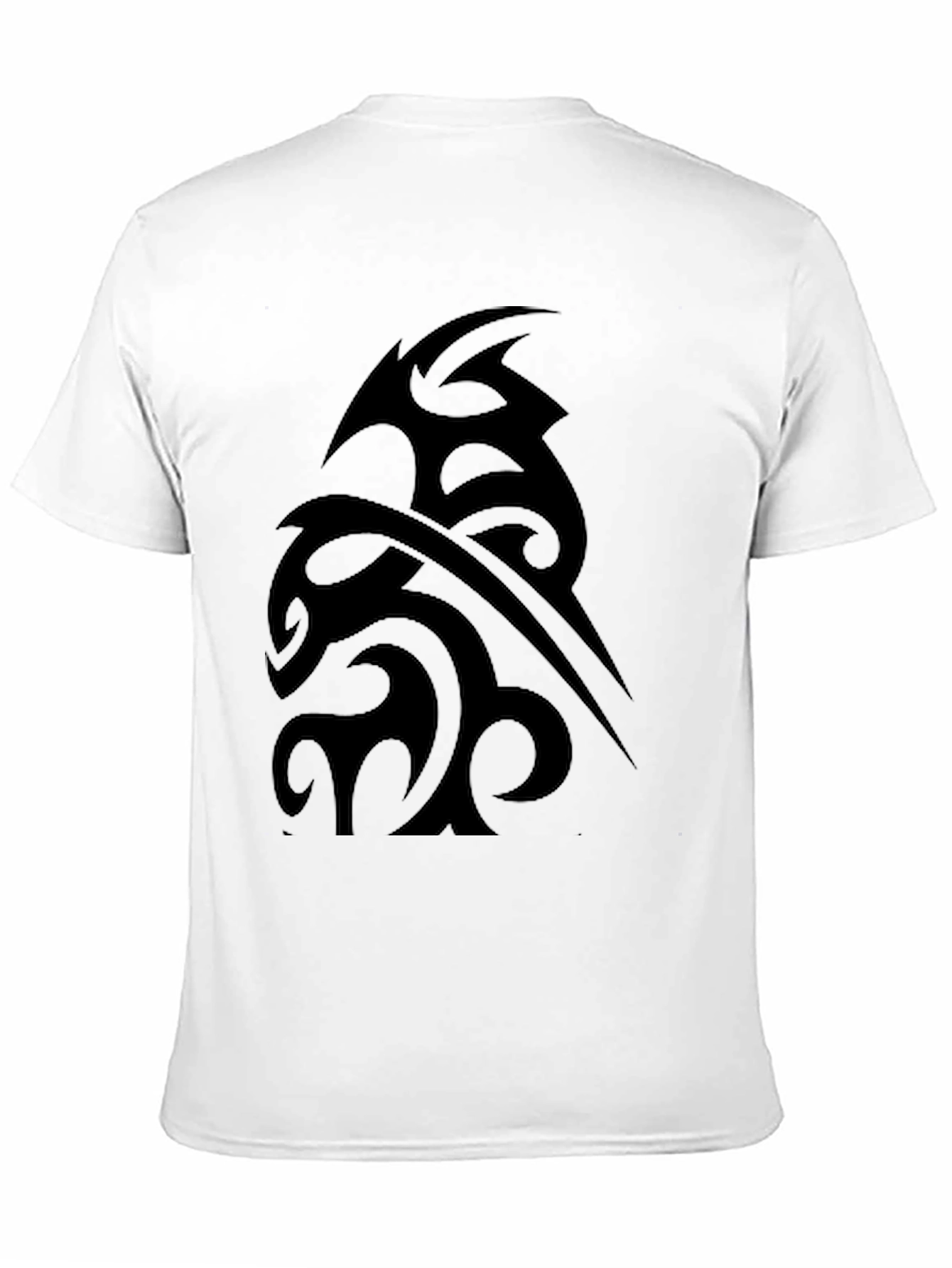 Tribal Tattoo Graphic Black T-Shirt