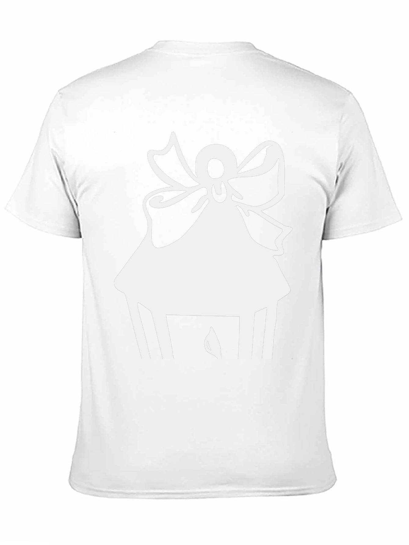 Angel Graphic Tee - Classic Black Cotton Blend