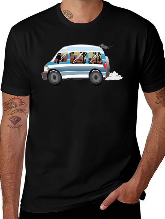 Retro Van Desert Scene Graphic Tee