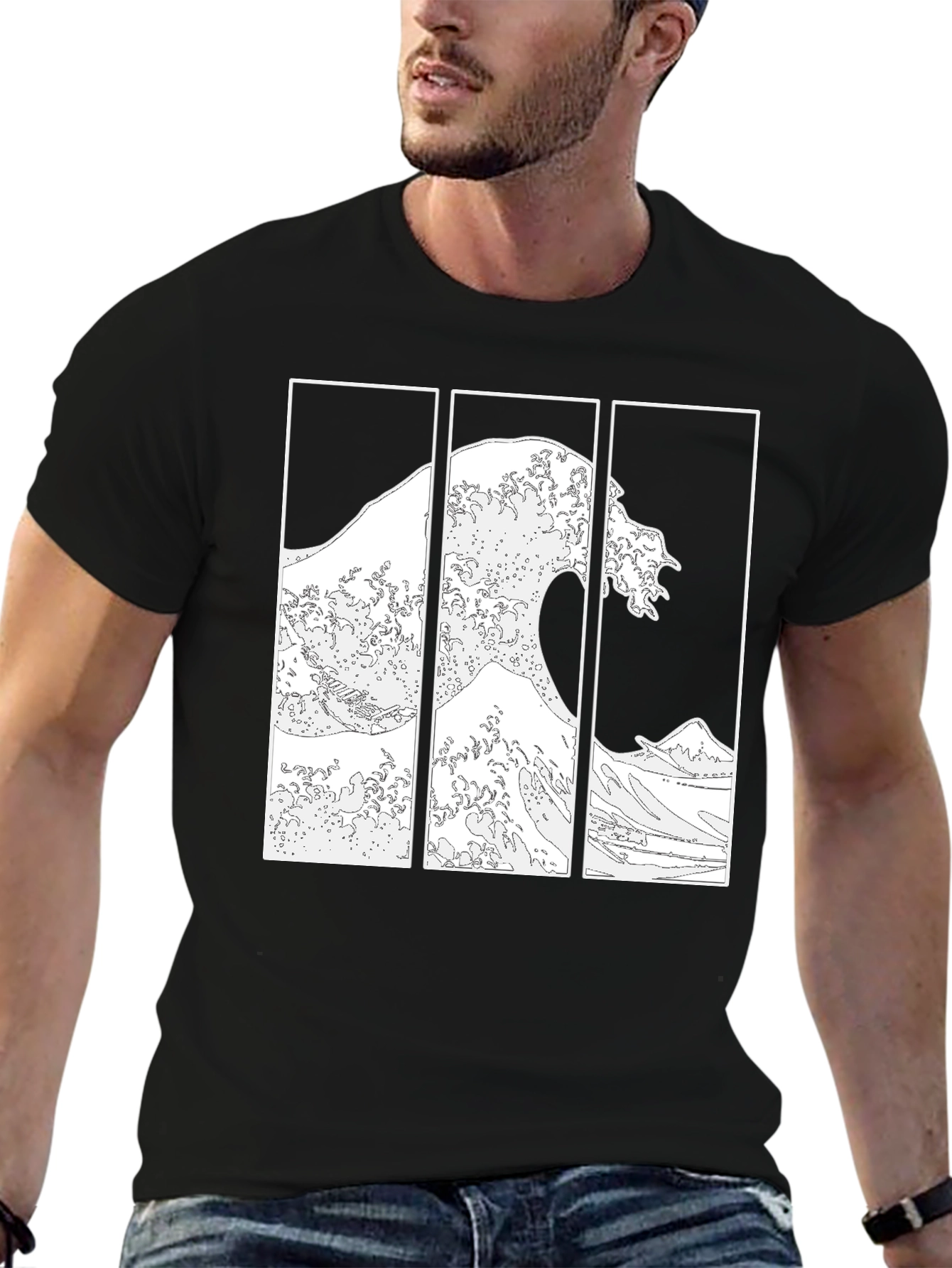 Great Wave T-Shirt - Stylish Ukiyo-e Design