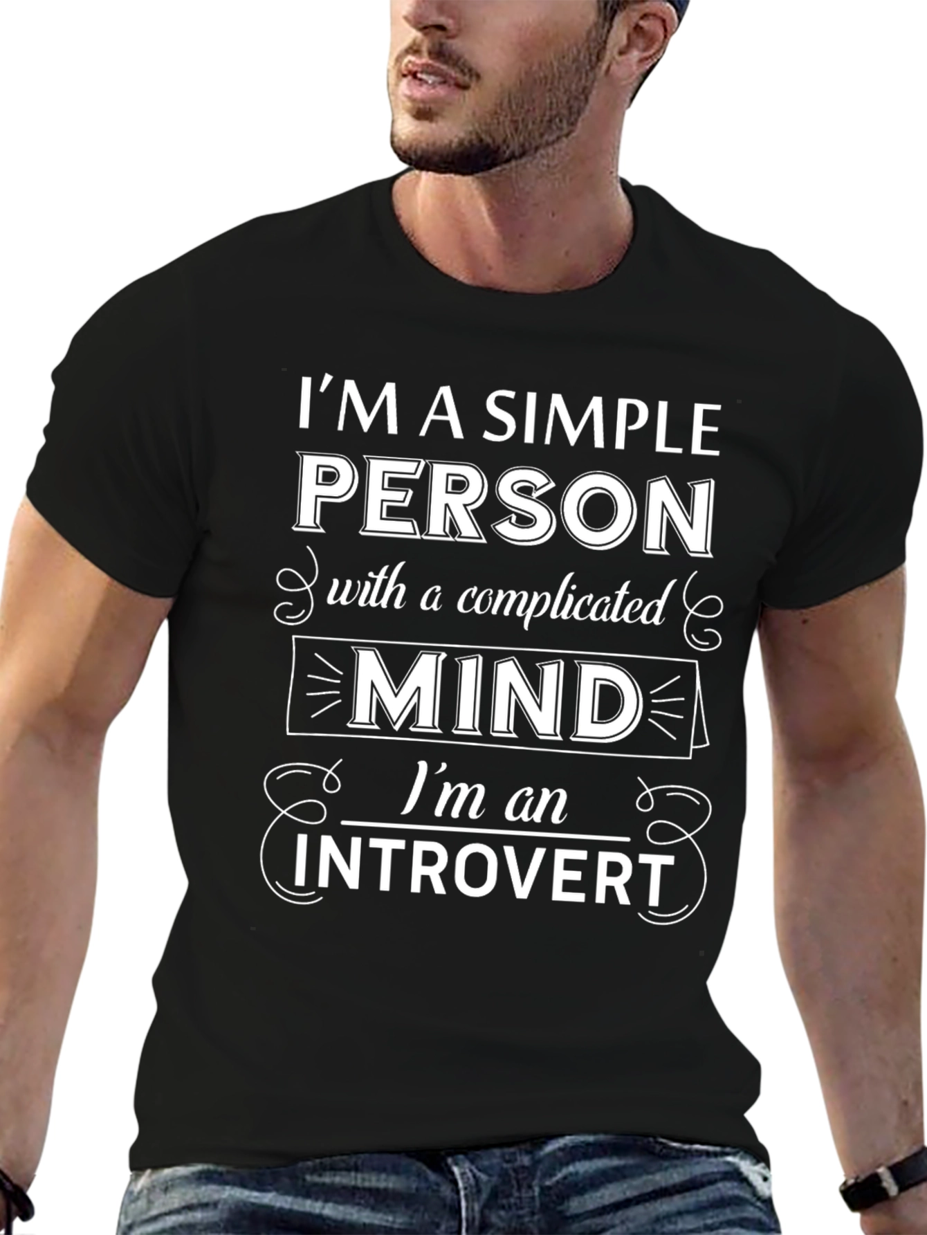 Introvert Mind T-Shirt - Simple Person Complicated Mind