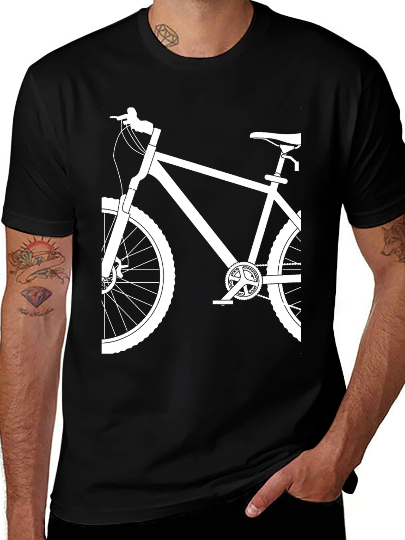 Bicycle Graphic Tee - Black