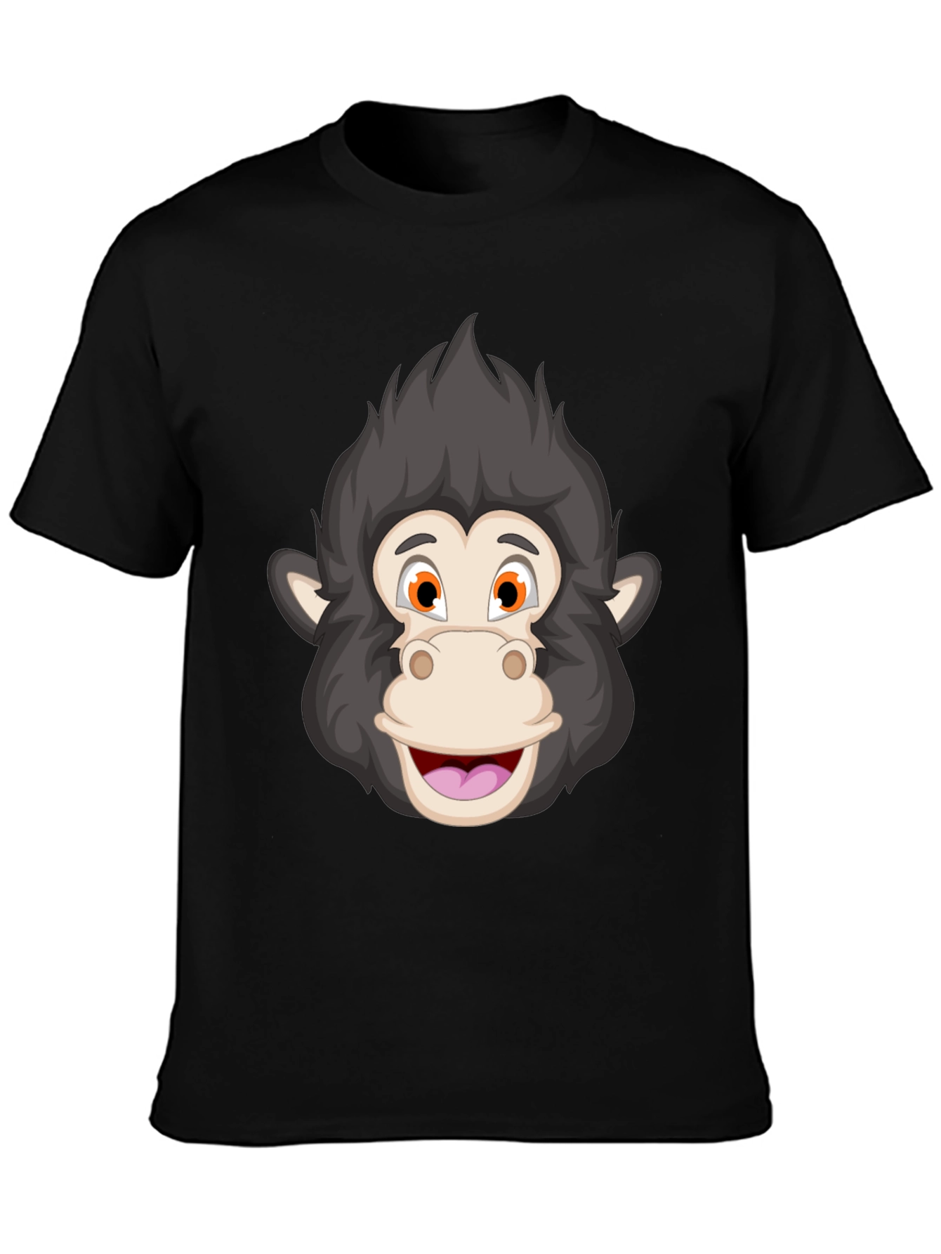 Cartoon Monkey Face T-Shirt - Fun Graphic Tee